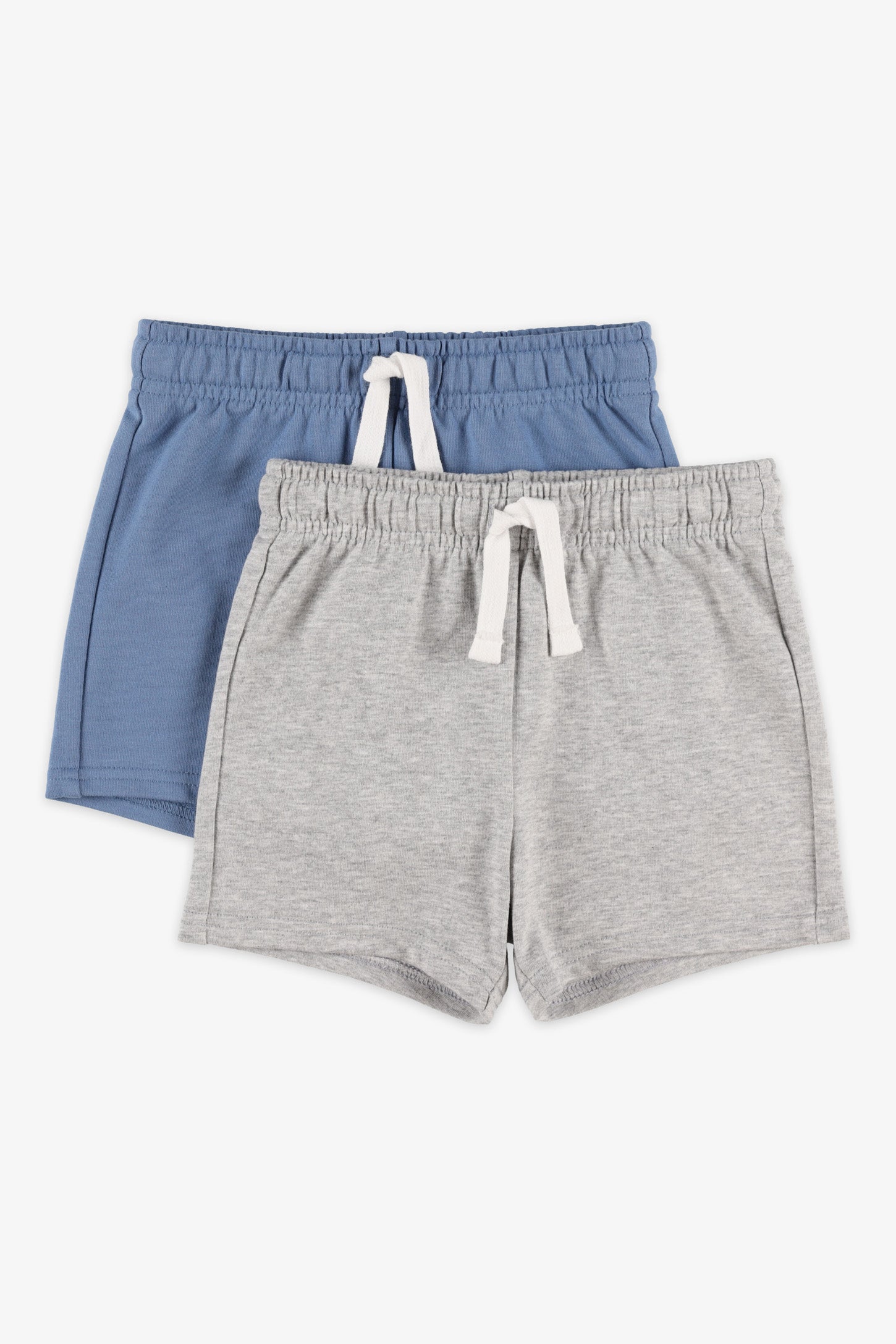 Lot de 2 shorts coton - Bébé garçon && GRIS MIXTE