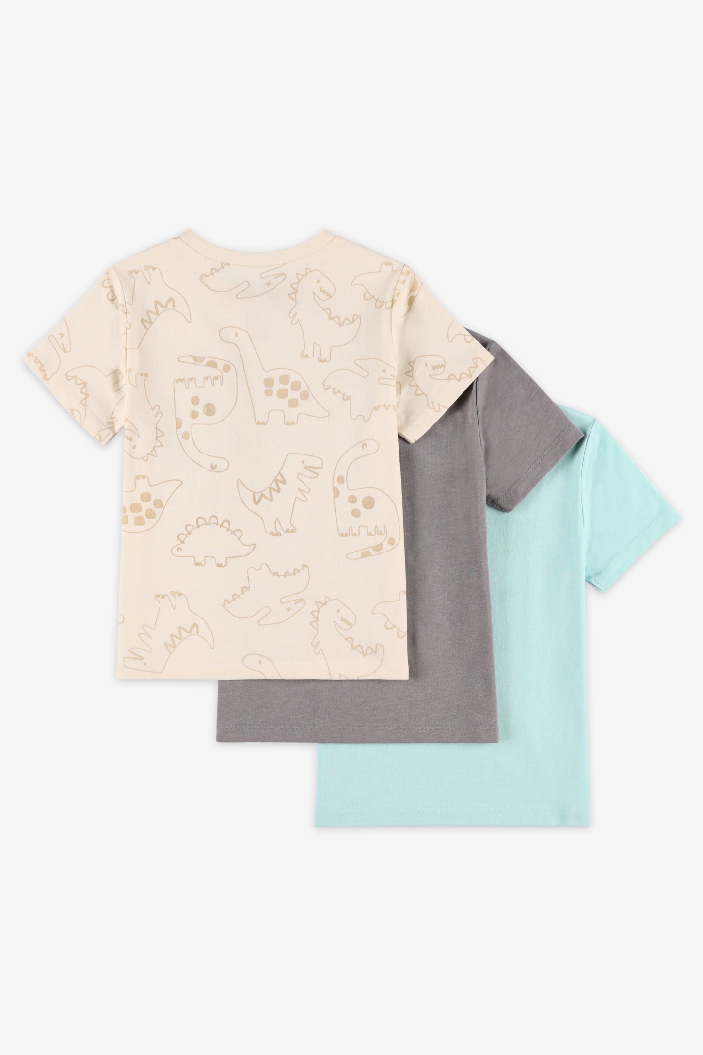 Lot de 3 t-shirts coton - Bébé garçon && BEIGE