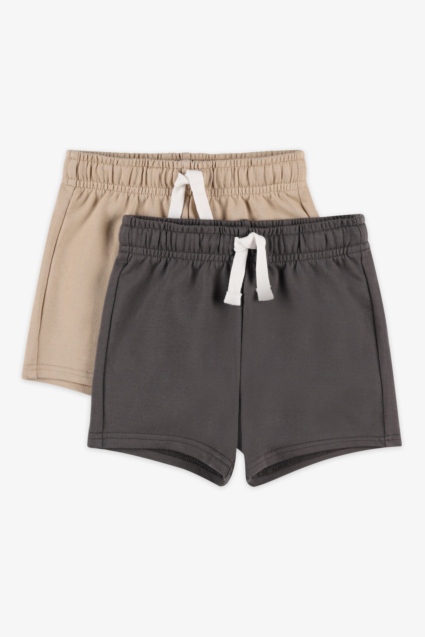Lot de 2 shorts coton, 2T-3T - Bébé garçon && BEIGE