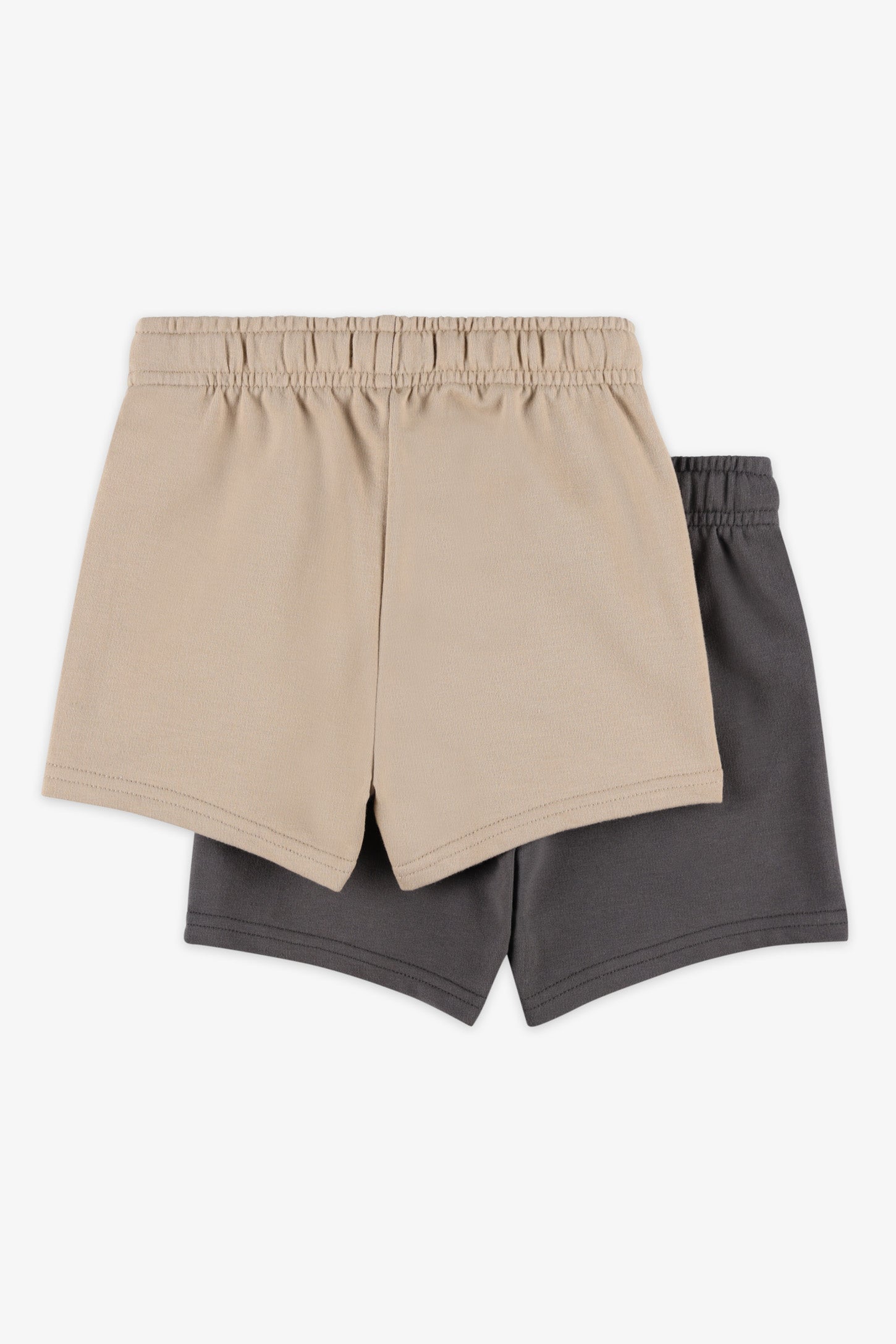 Lot de 2 shorts coton, 2T-3T - Bébé garçon && BEIGE