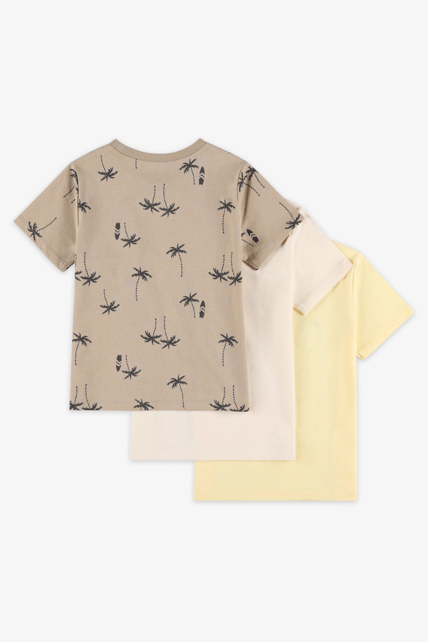 Lot de 3 t-shirts coton, 2T-3T - Bébé garçon && BEIGE/MULTI