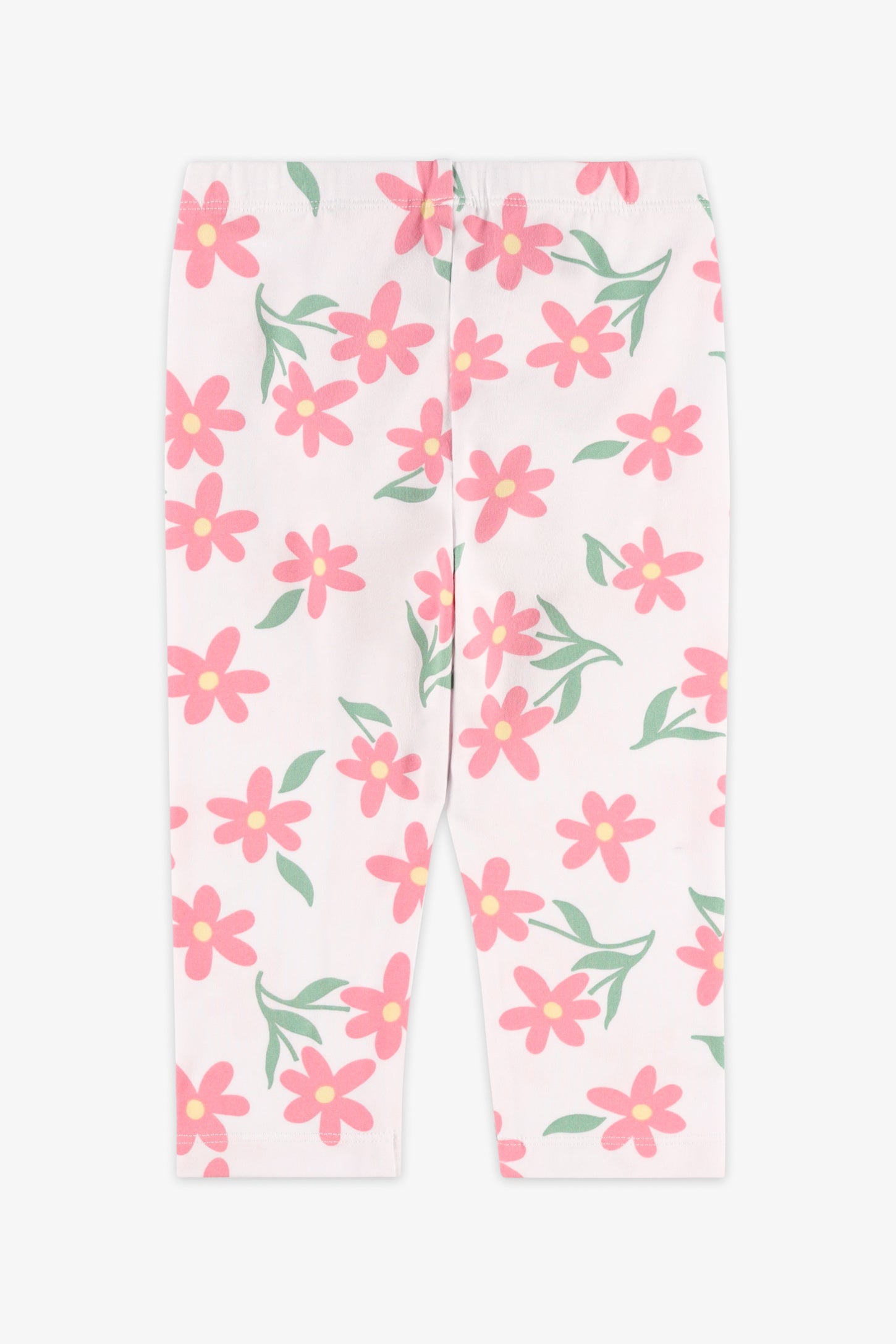 Legging capri en Moss, 2/20$ - Enfant fille && BLANC MULTI