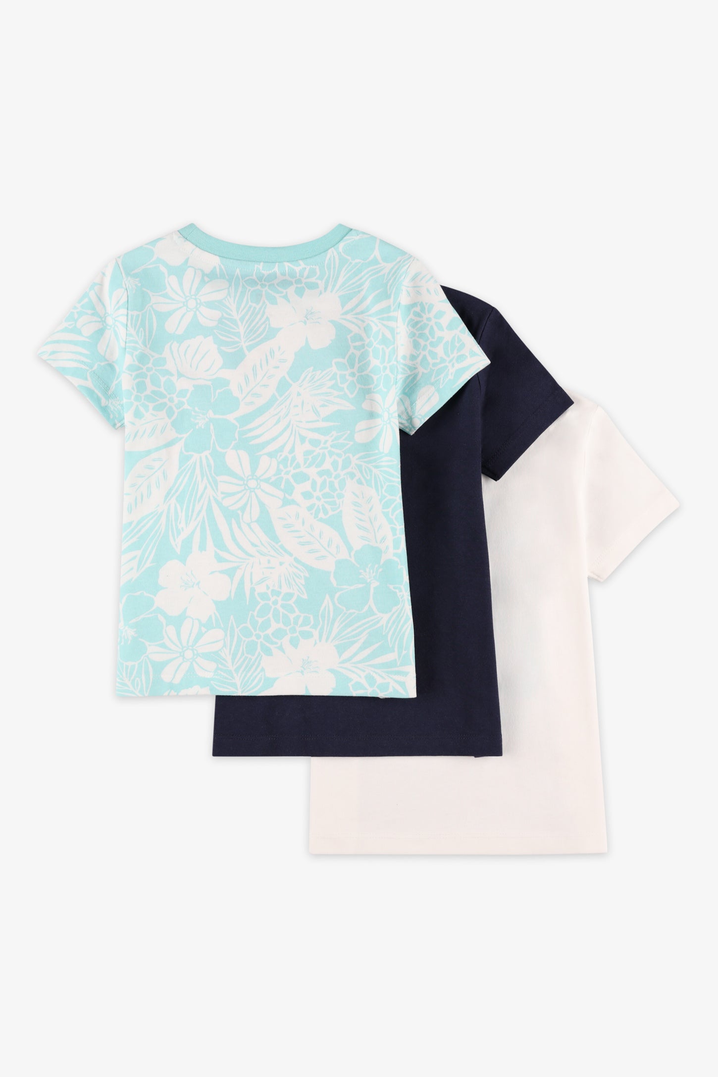 Lot de 3 t-shirts coton - Enfant fille && BLANC