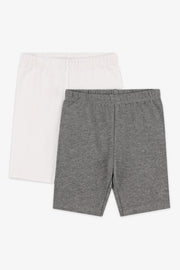 Lot de 2 cuissards coton - Enfant fille && BLANC