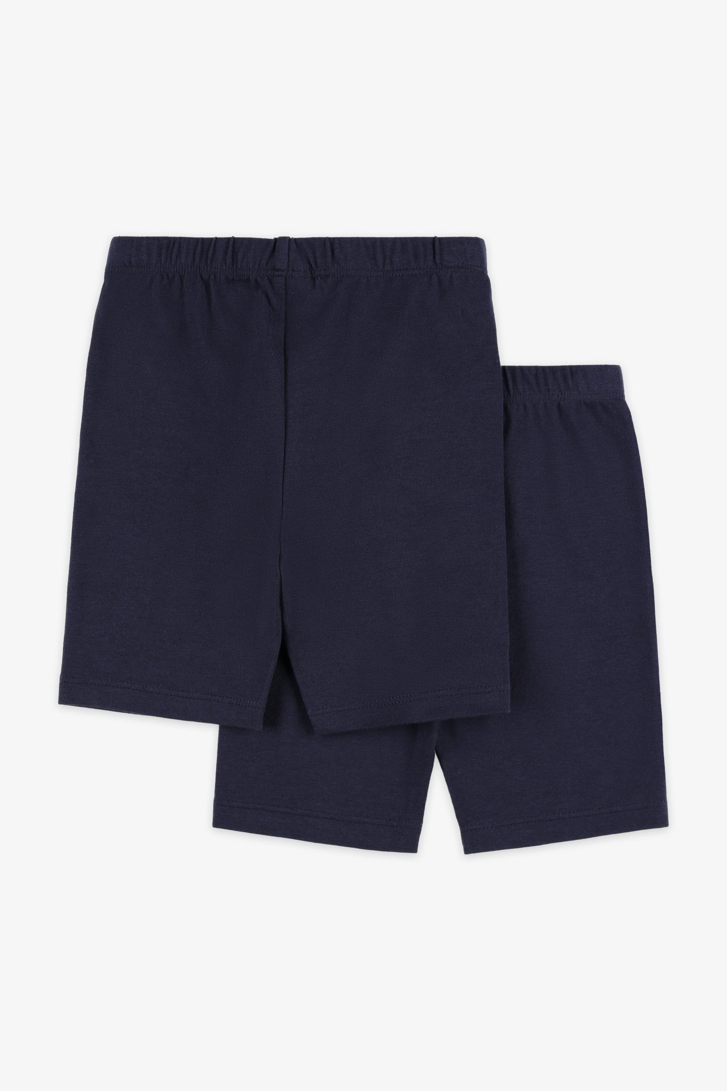 Lot de 2 cuissards coton - Enfant fille && BLEU MARINE