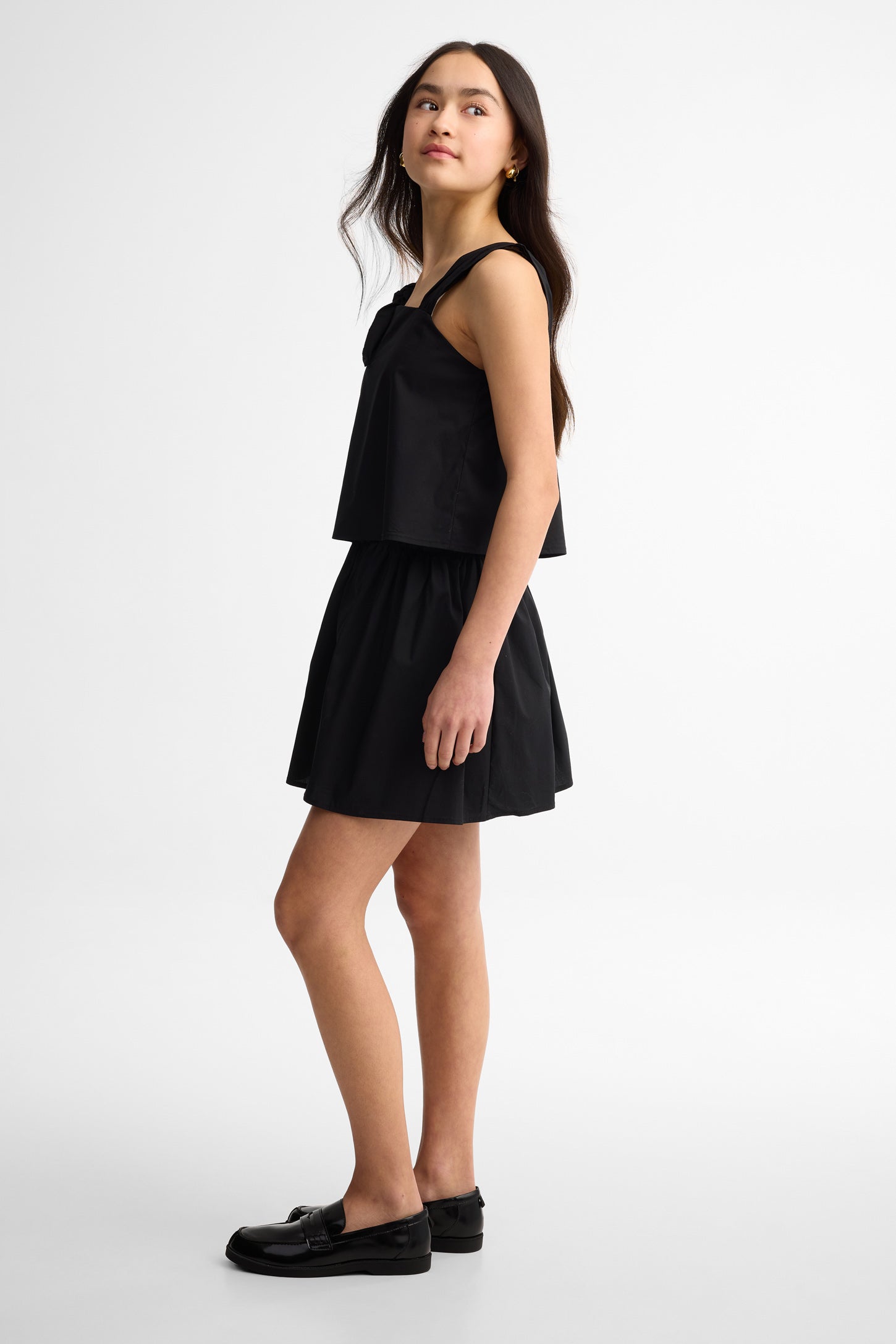 Jupe ''paperbag'' - Ado fille && NOIR