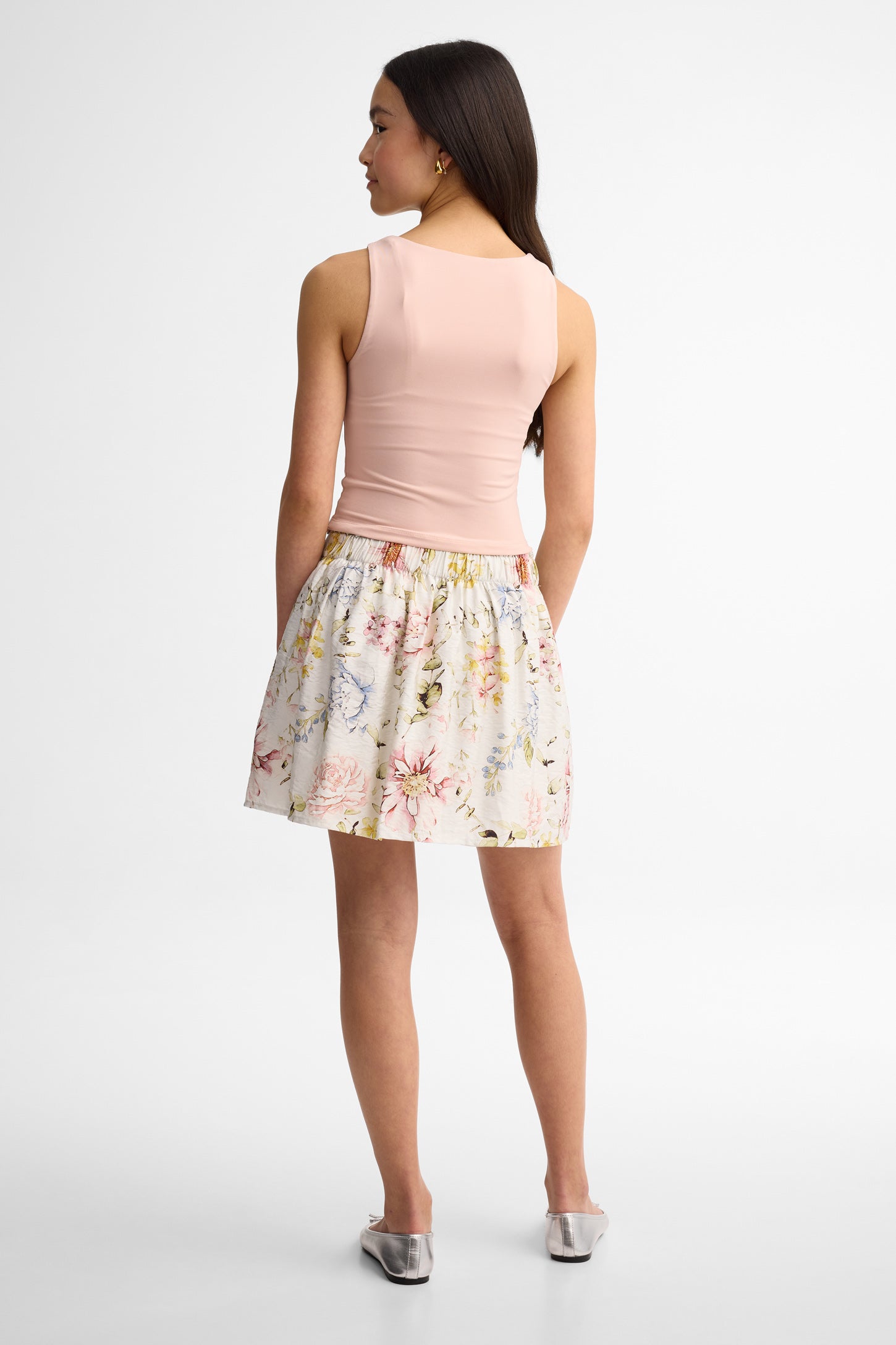 Camisole col carré coupe ajustée - Ado fille && ROSE