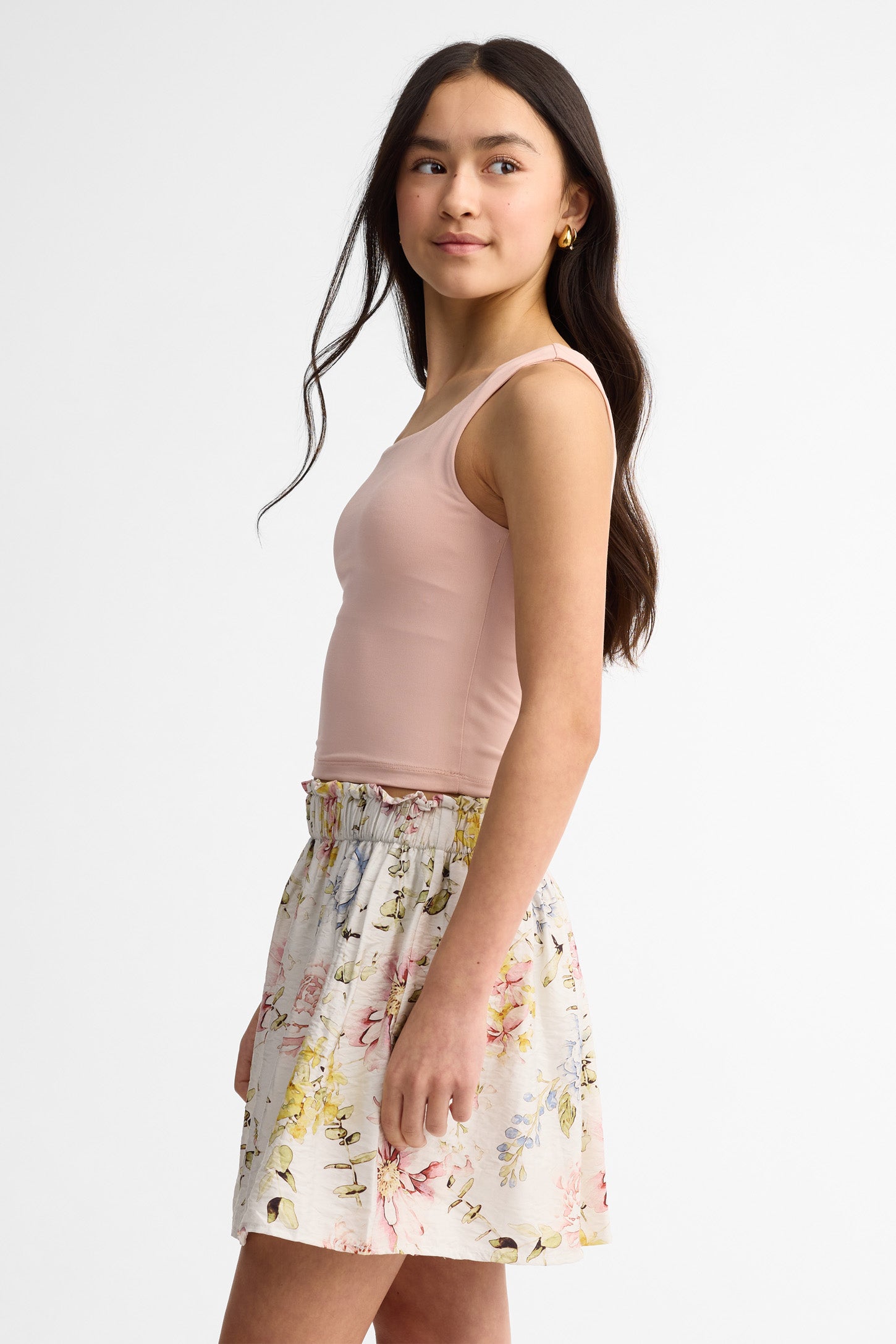 Camisole col carré coupe ajustée - Ado fille && ROSE