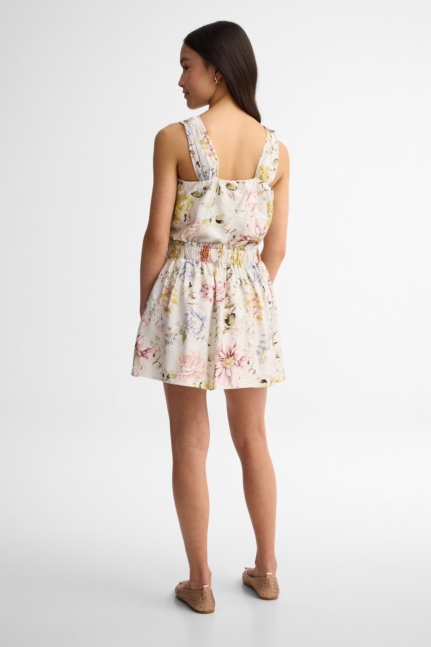 Jupe ''paperbag'' - Ado fille && BLANC MULTI