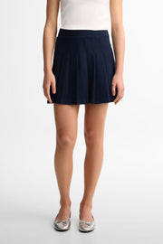Jupe à plis creux - Ado fille && BLEU MARINE