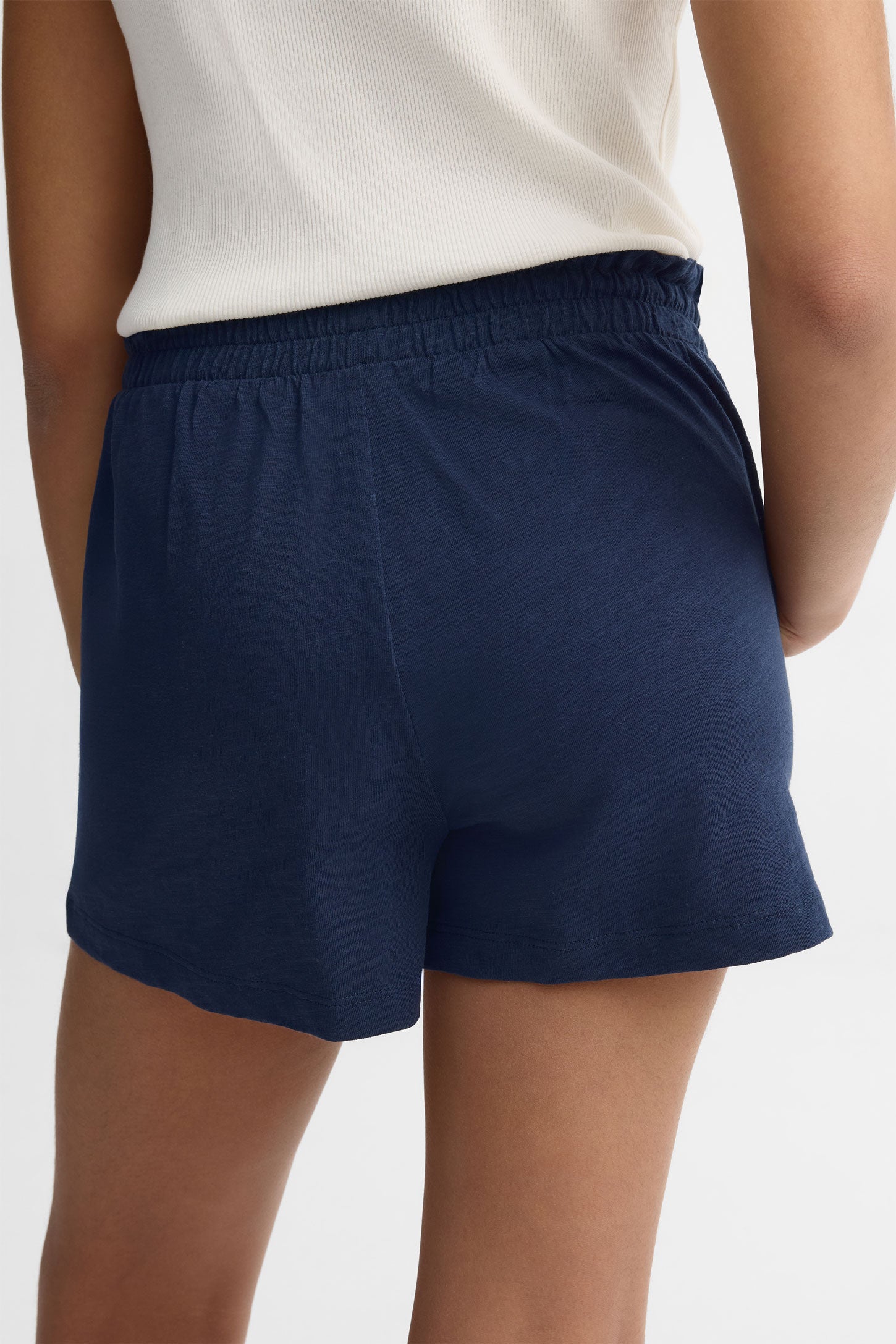 Short taille élastique coton, 2/25$ - Ado fille && BLEU MARINE