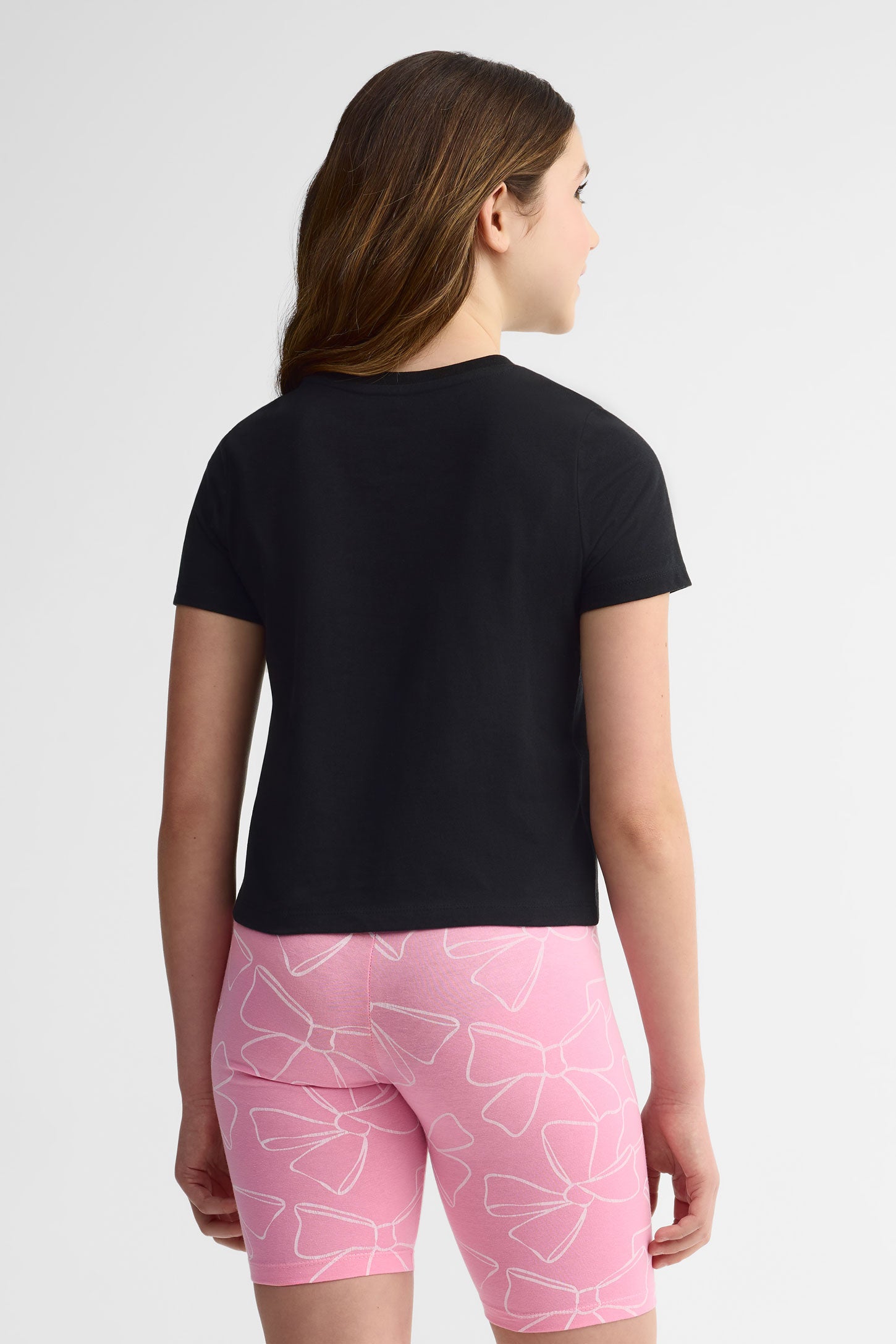 Lot de 2 t-shirts coton - Ado fille && NOIR