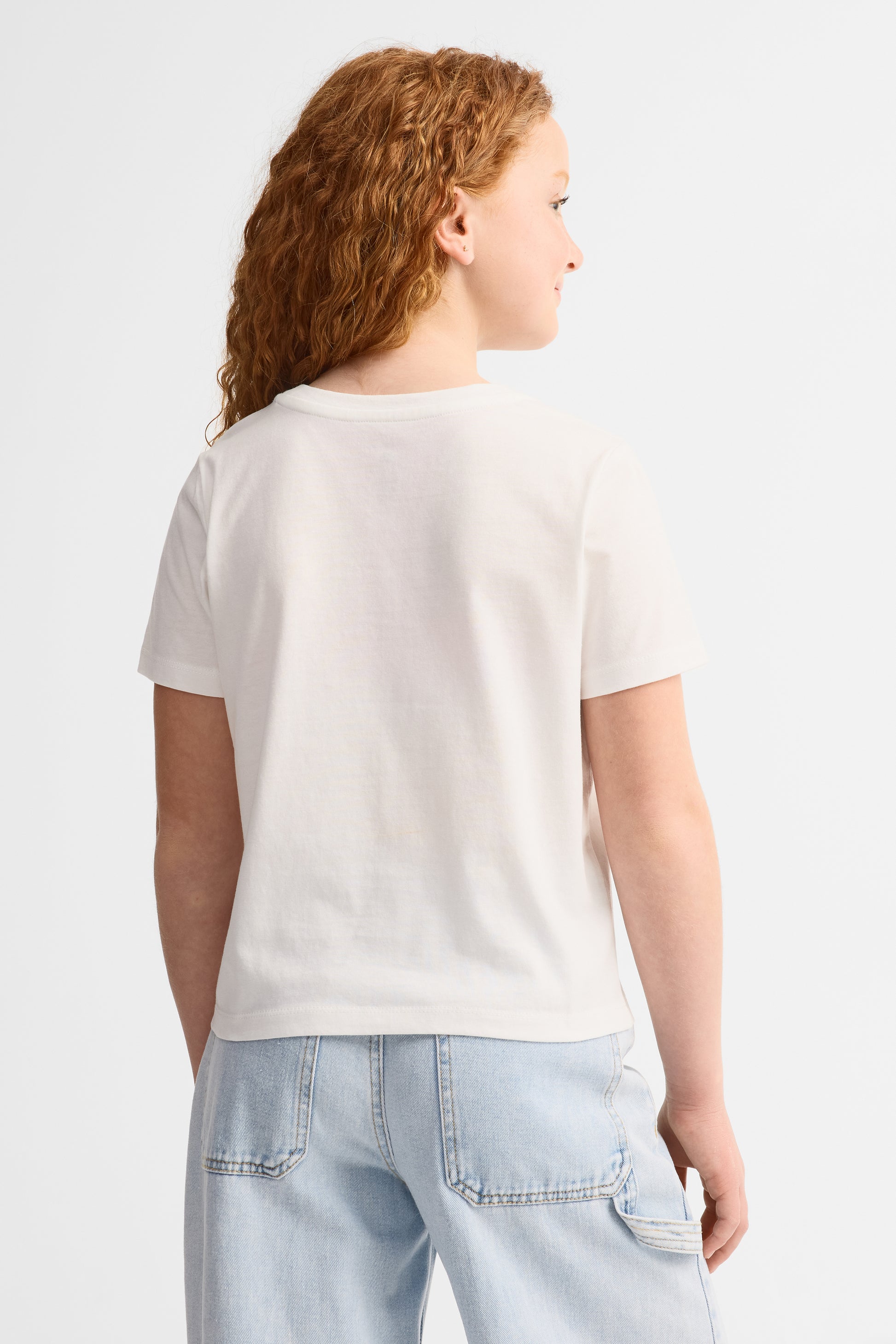 Lot de 2 t-shirts coton - Ado fille && BLANC