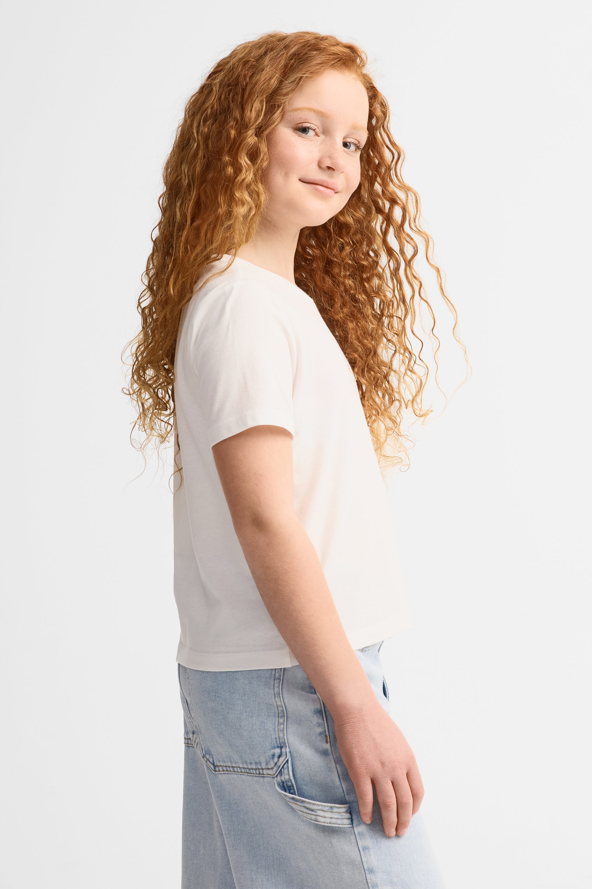 Lot de 2 t-shirts coton - Ado fille && BLANC
