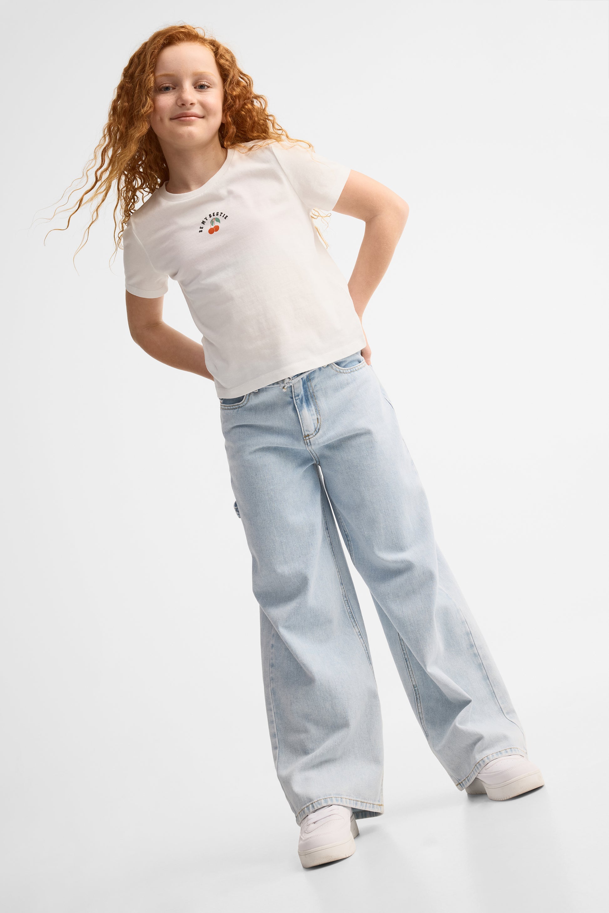 Lot de 2 t-shirts coton - Ado fille && BLANC