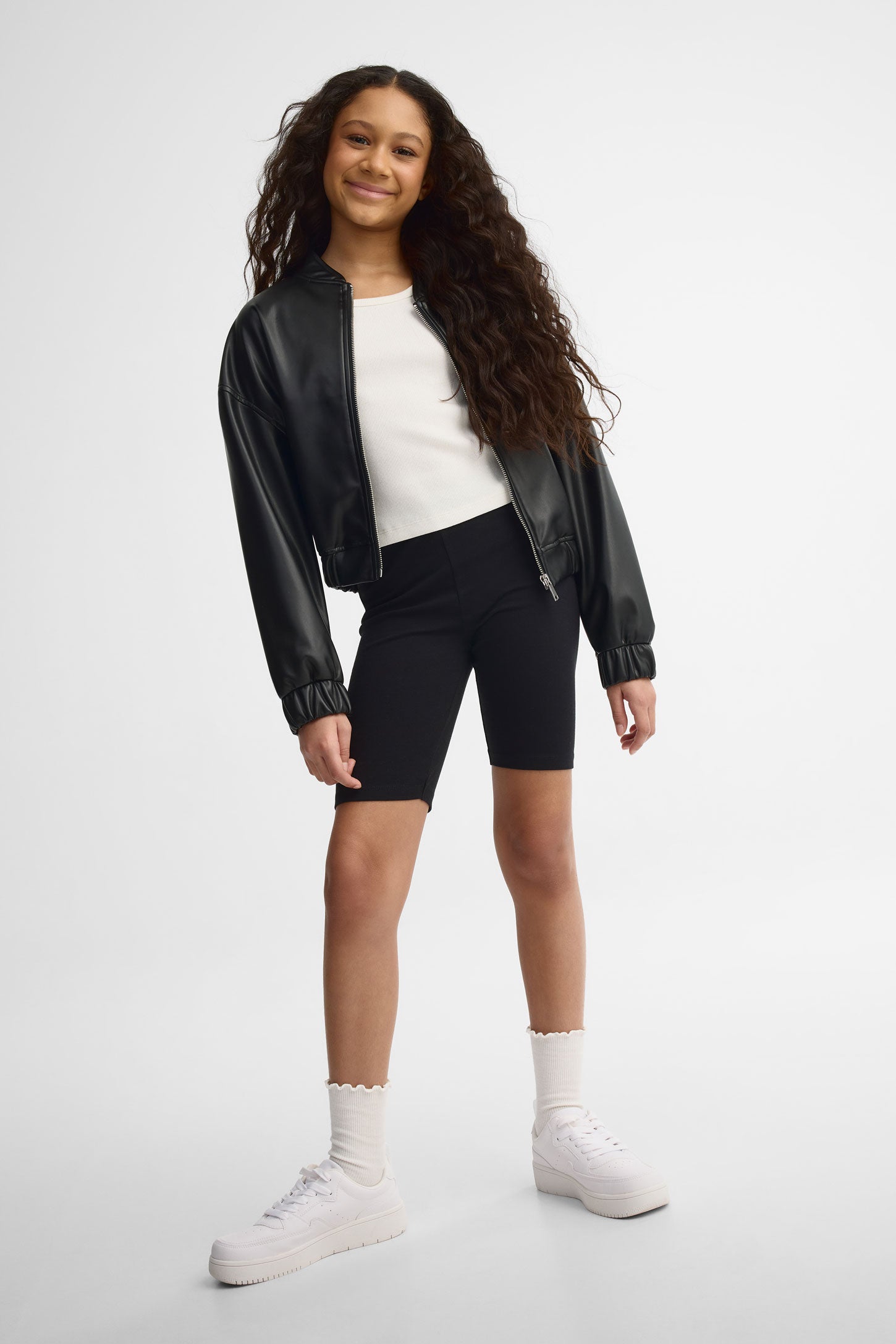 Lot de 2 cuissards en coton - Ado fille && NOIR