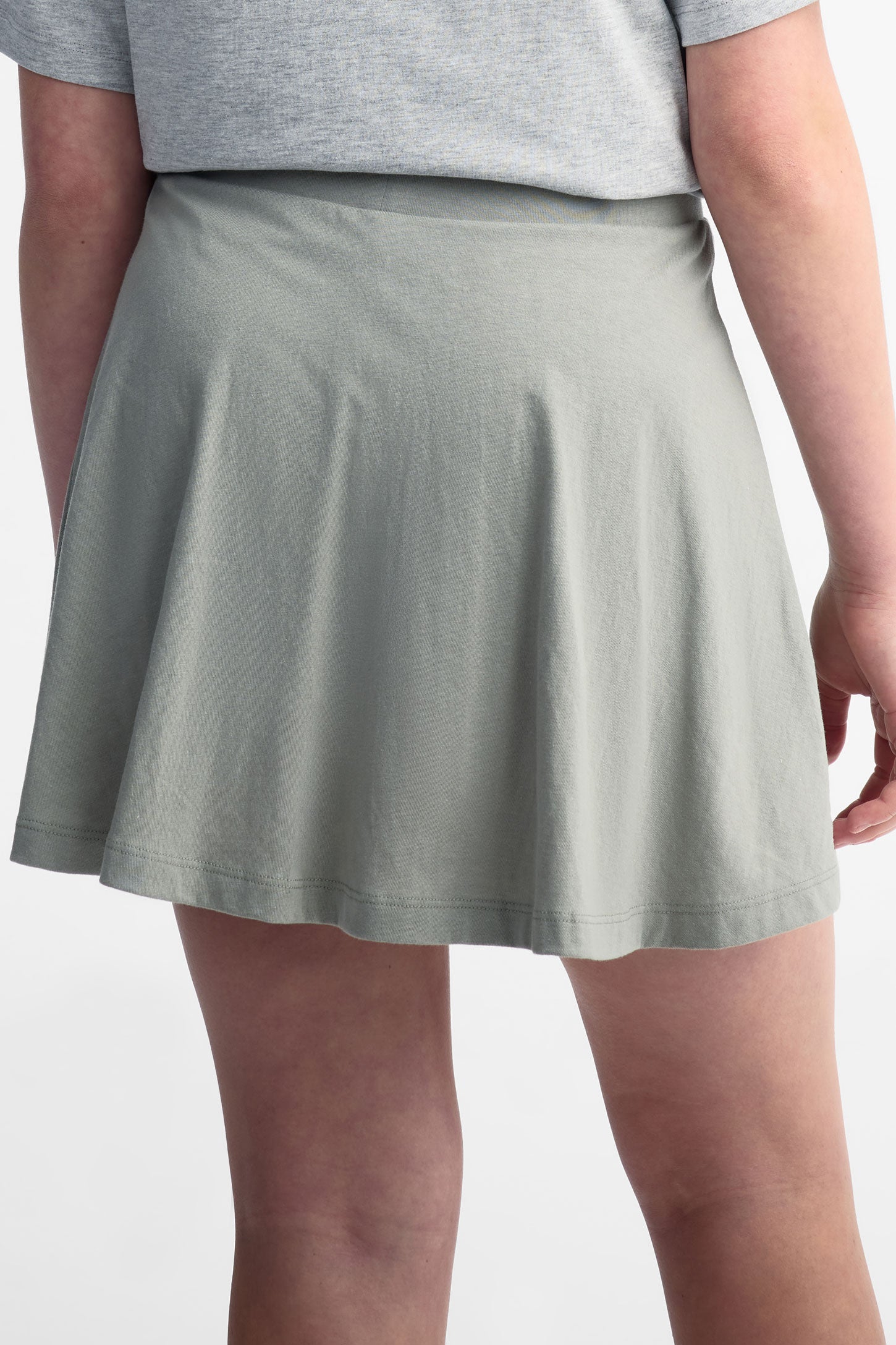 Jupe-short patineuse coton - Ado fille && VERT