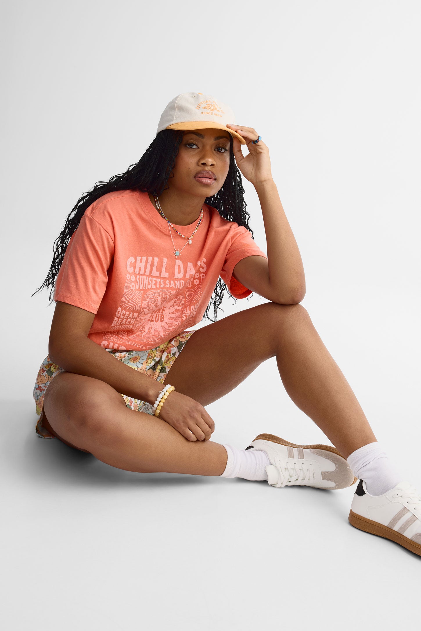 T-shirt coupe ''boyfriend'' - Femme && CORAIL