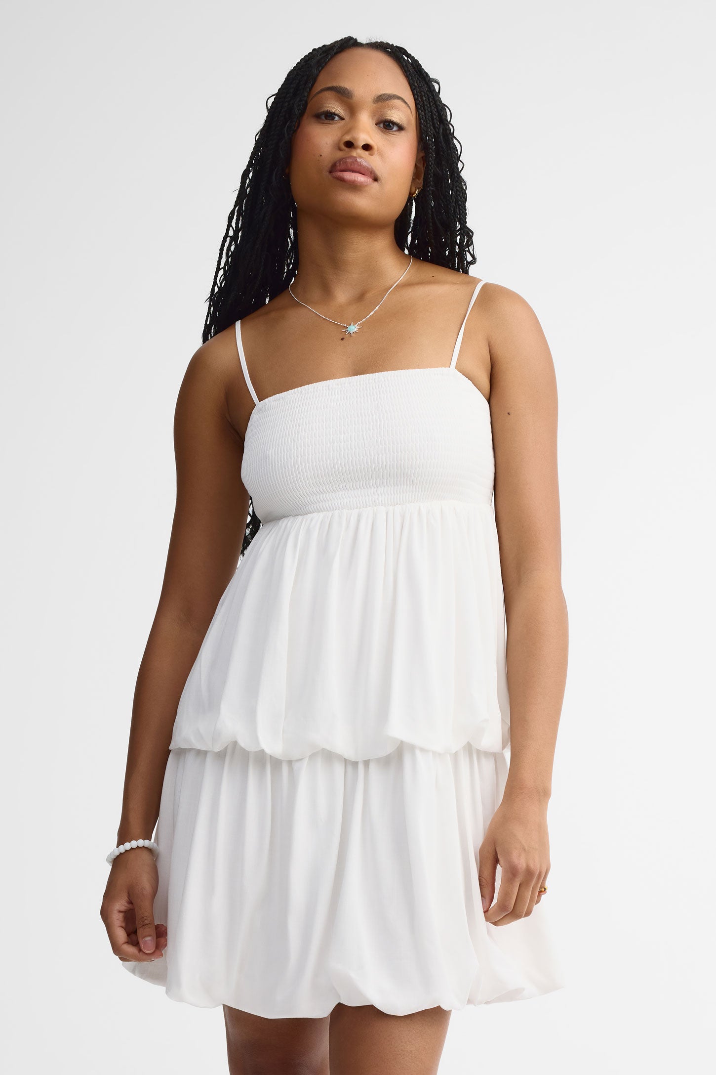 Robe ballon - Femme && BLANC