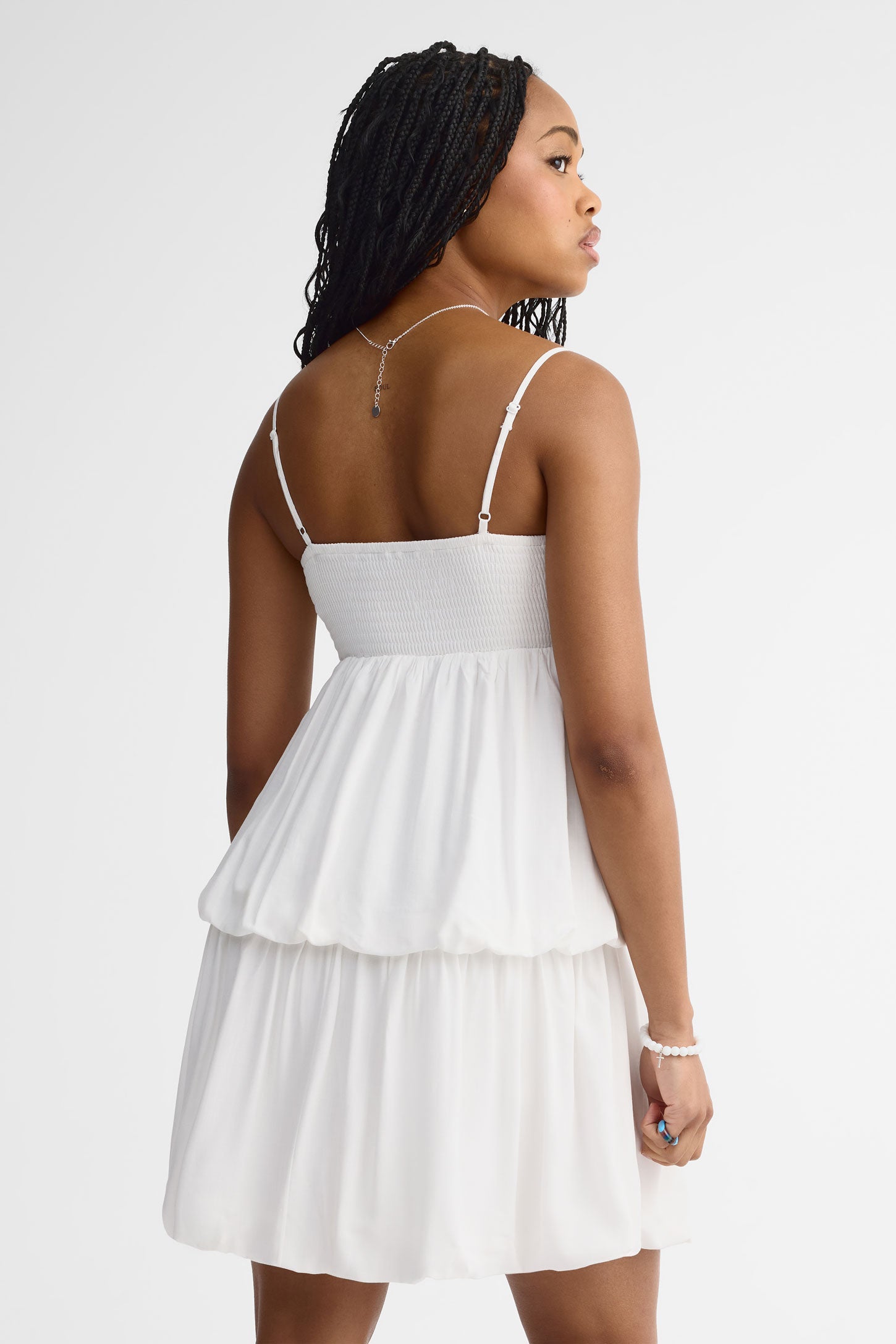 Robe ballon - Femme && BLANC