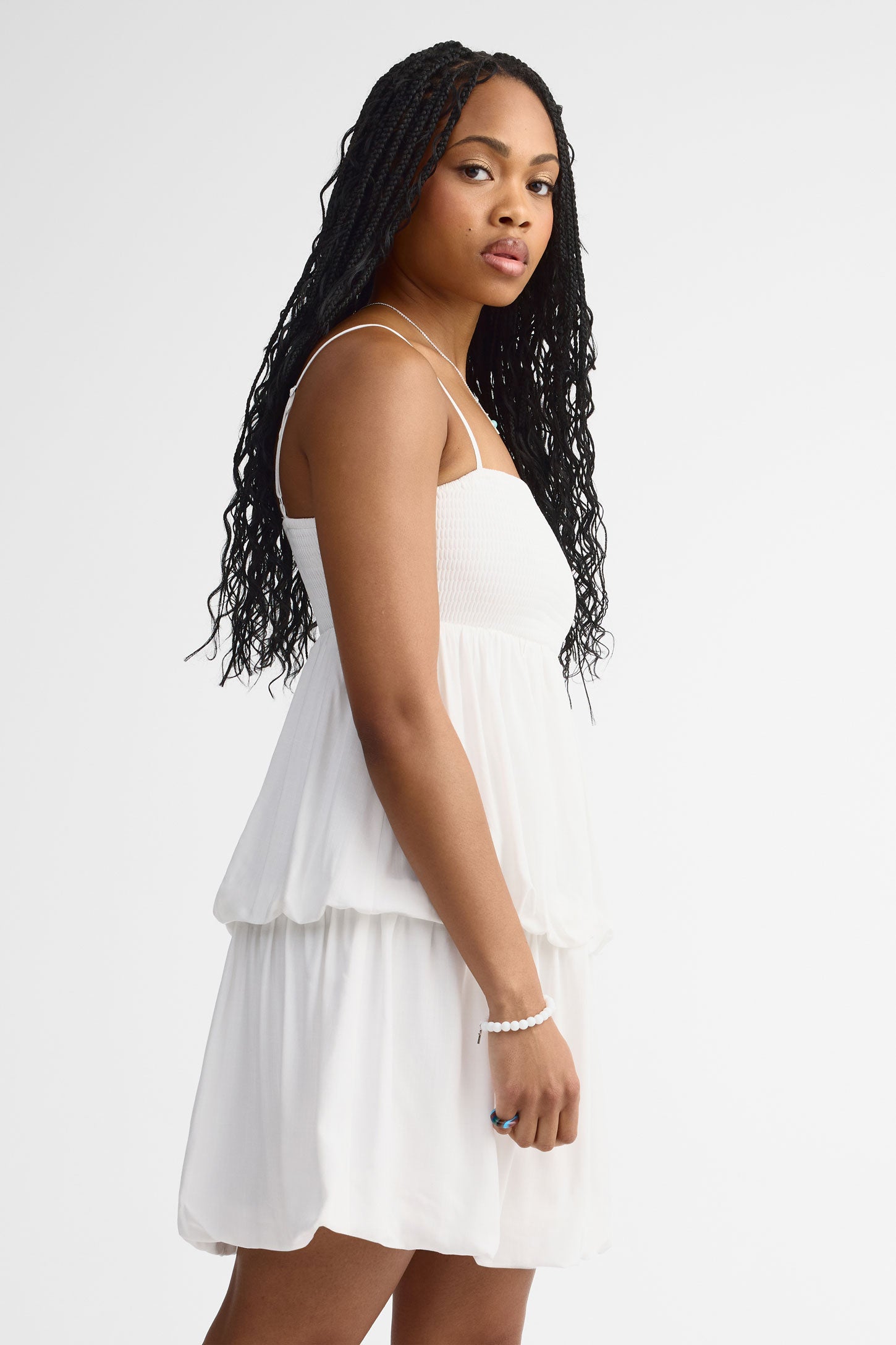 Robe ballon - Femme && BLANC