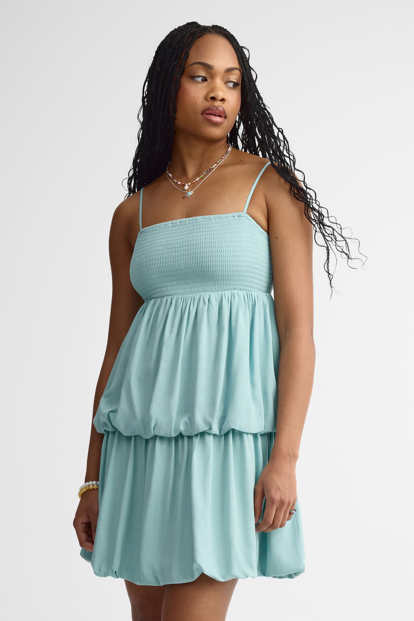 Robe ballon - Femme && BLEU