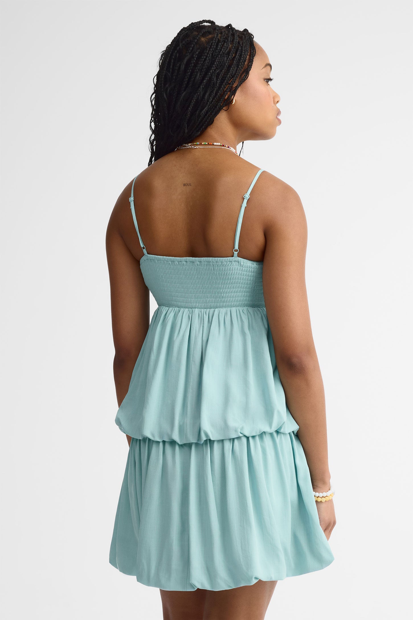 Robe ballon - Femme && BLEU