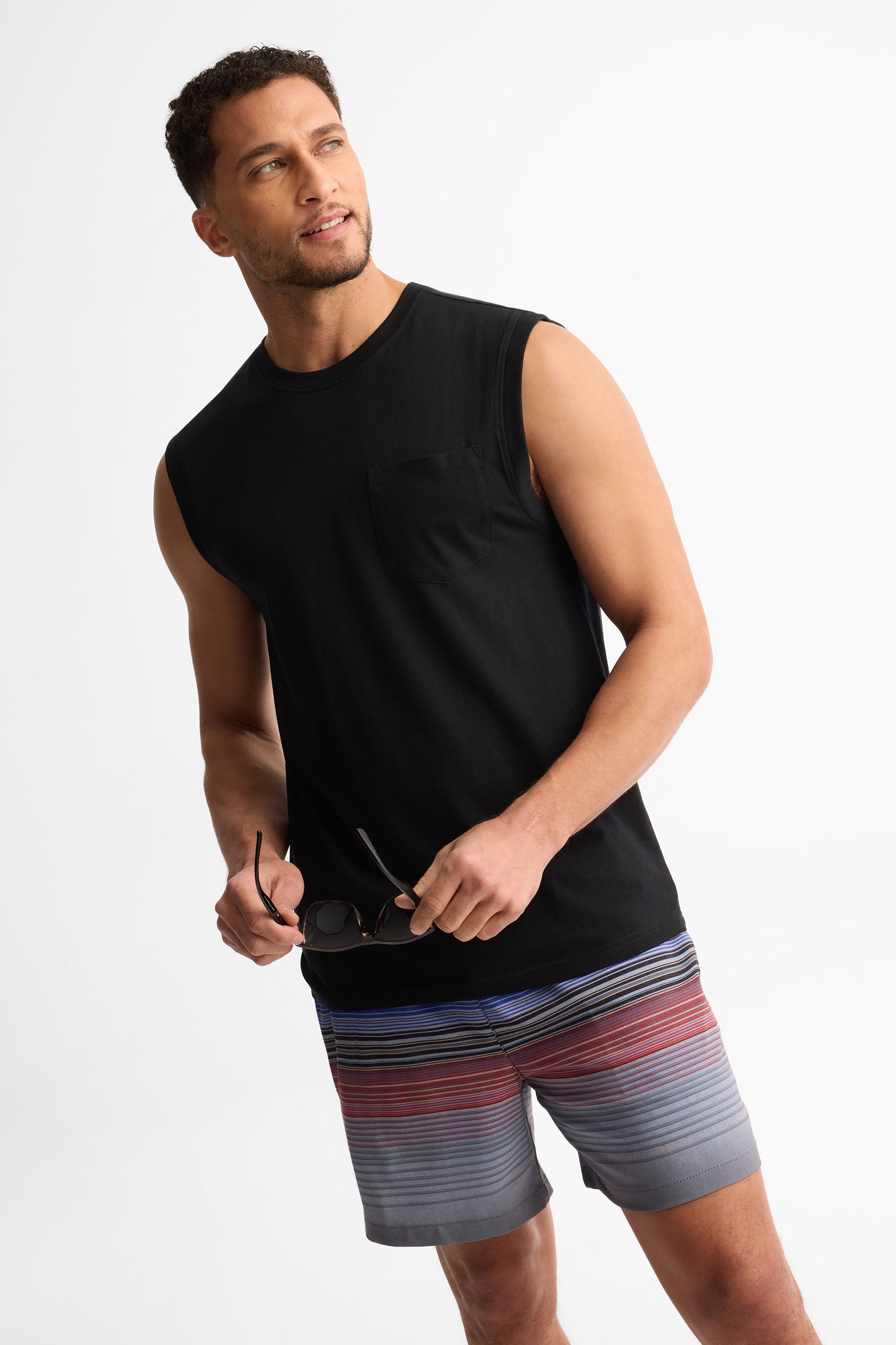 Camisole muscle coton. 2/30$ - Homme && NOIR