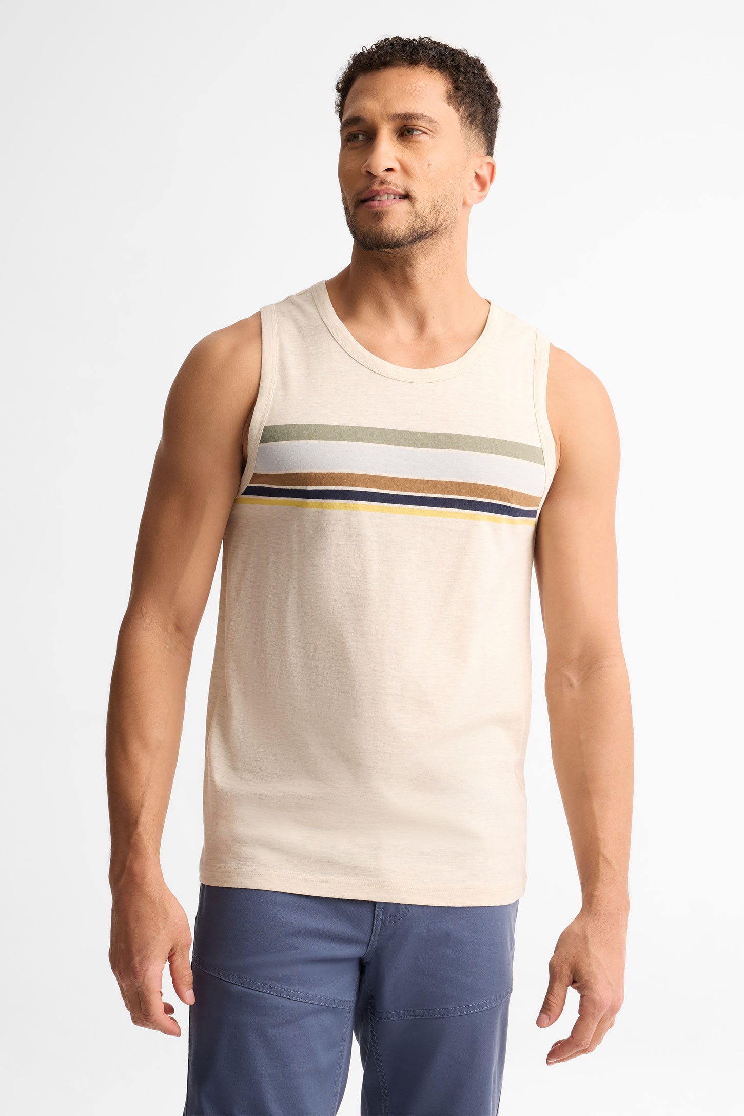 Camisole col rond coton, 2/30$ - Homme && OATMEAL
