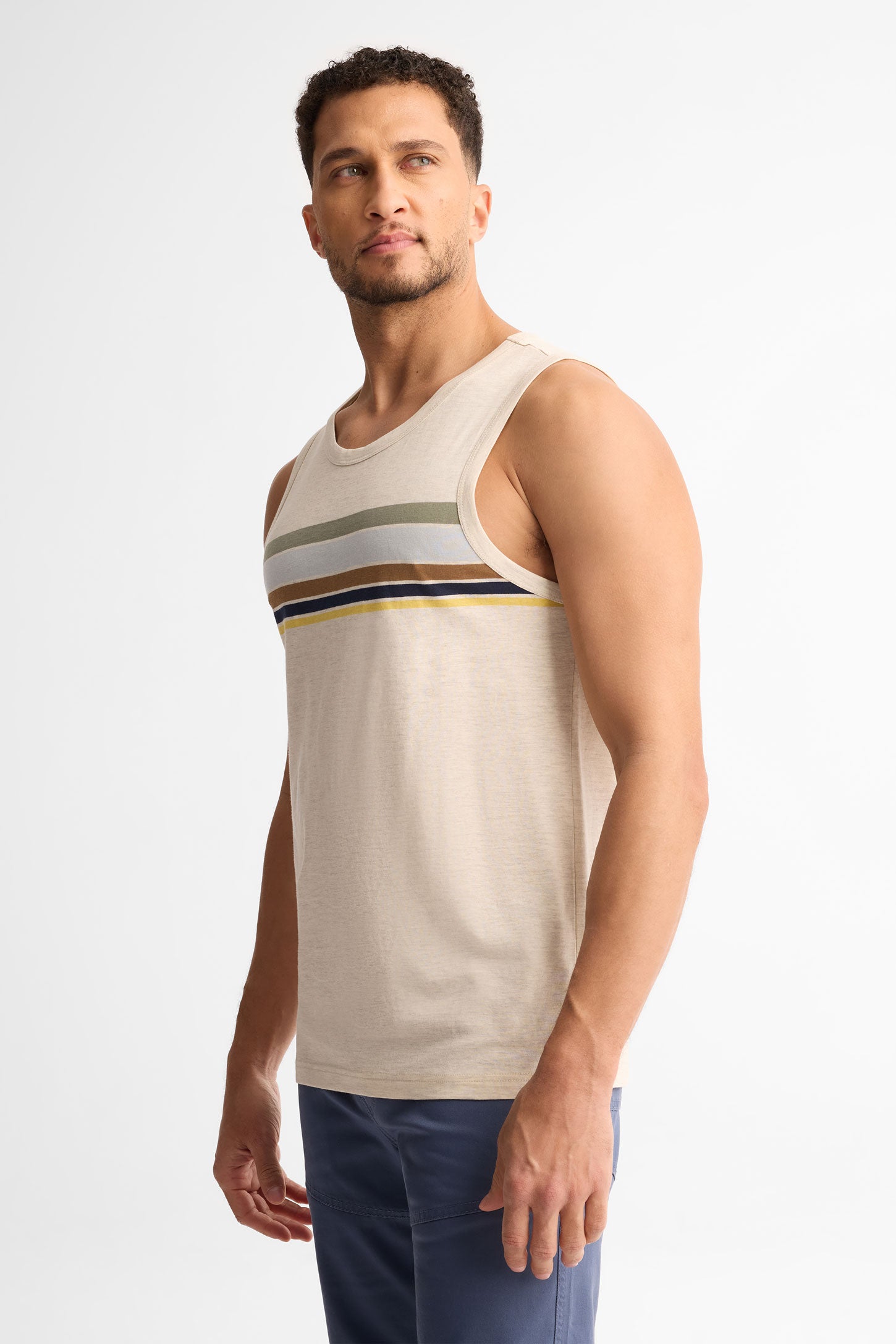 Camisole col rond coton, 2/30$ - Homme && OATMEAL