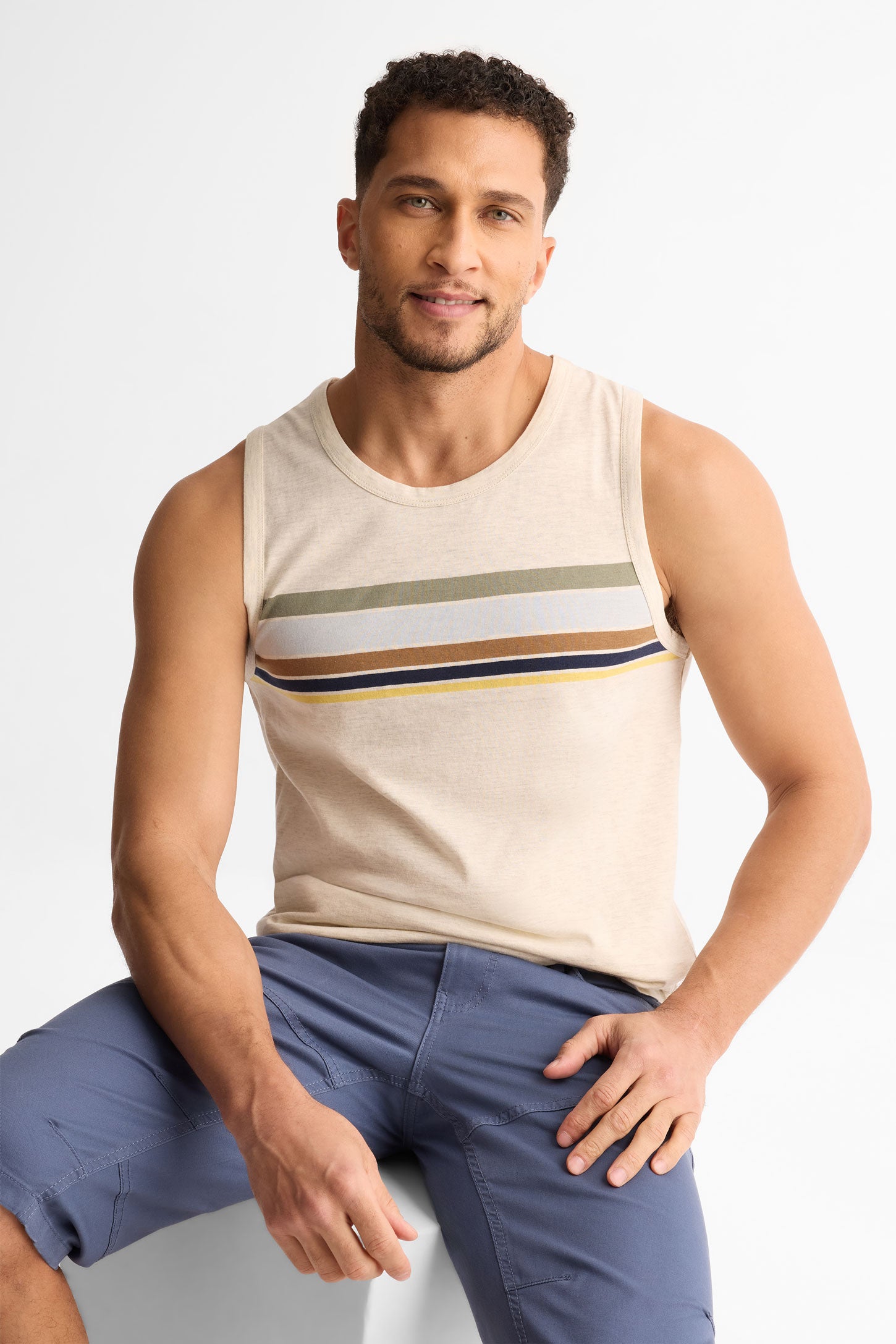 Camisole col rond coton, 2/30$ - Homme && OATMEAL