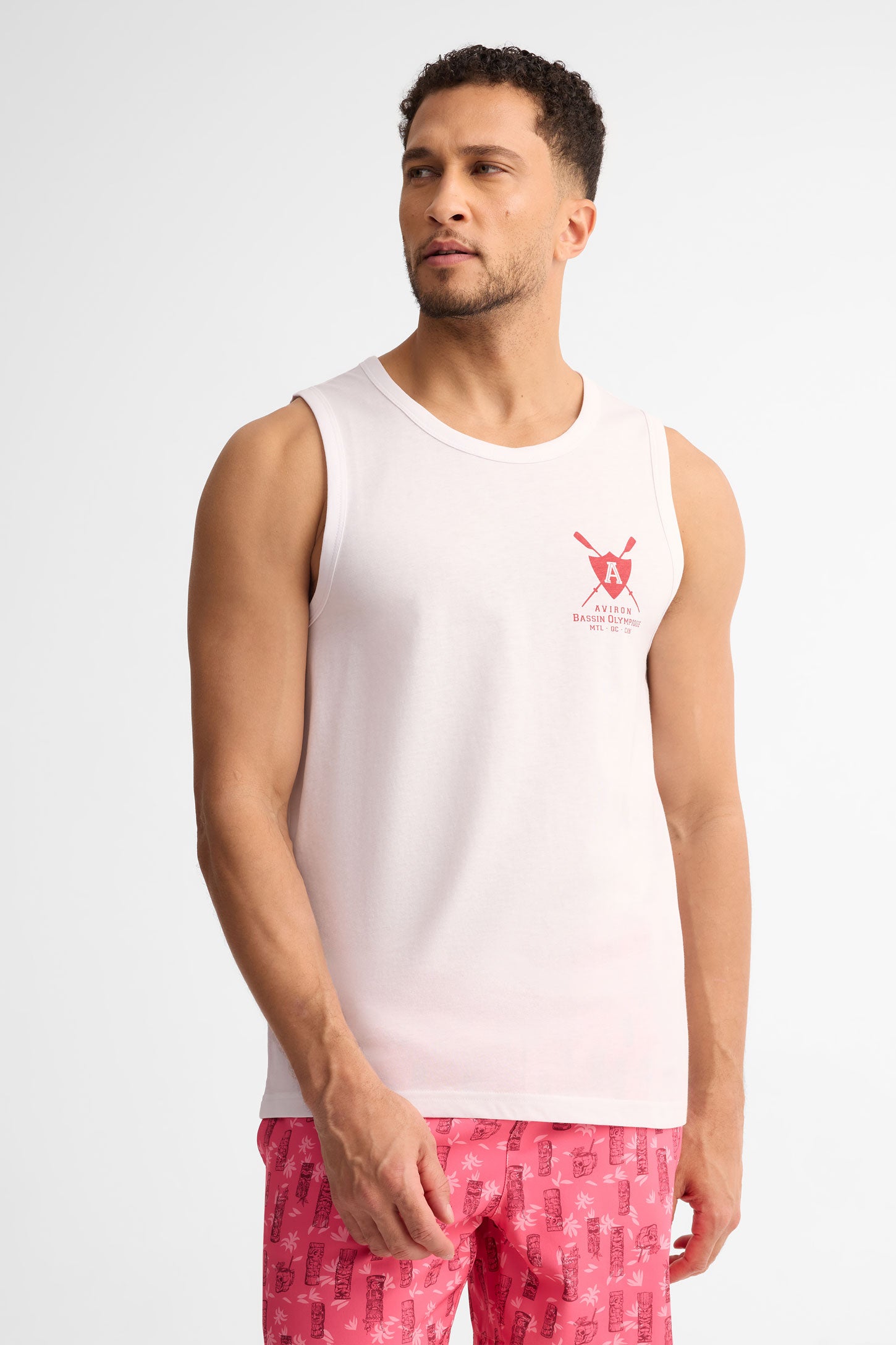 Camisole col rond coton, 2/30$ - Homme && BLANC
