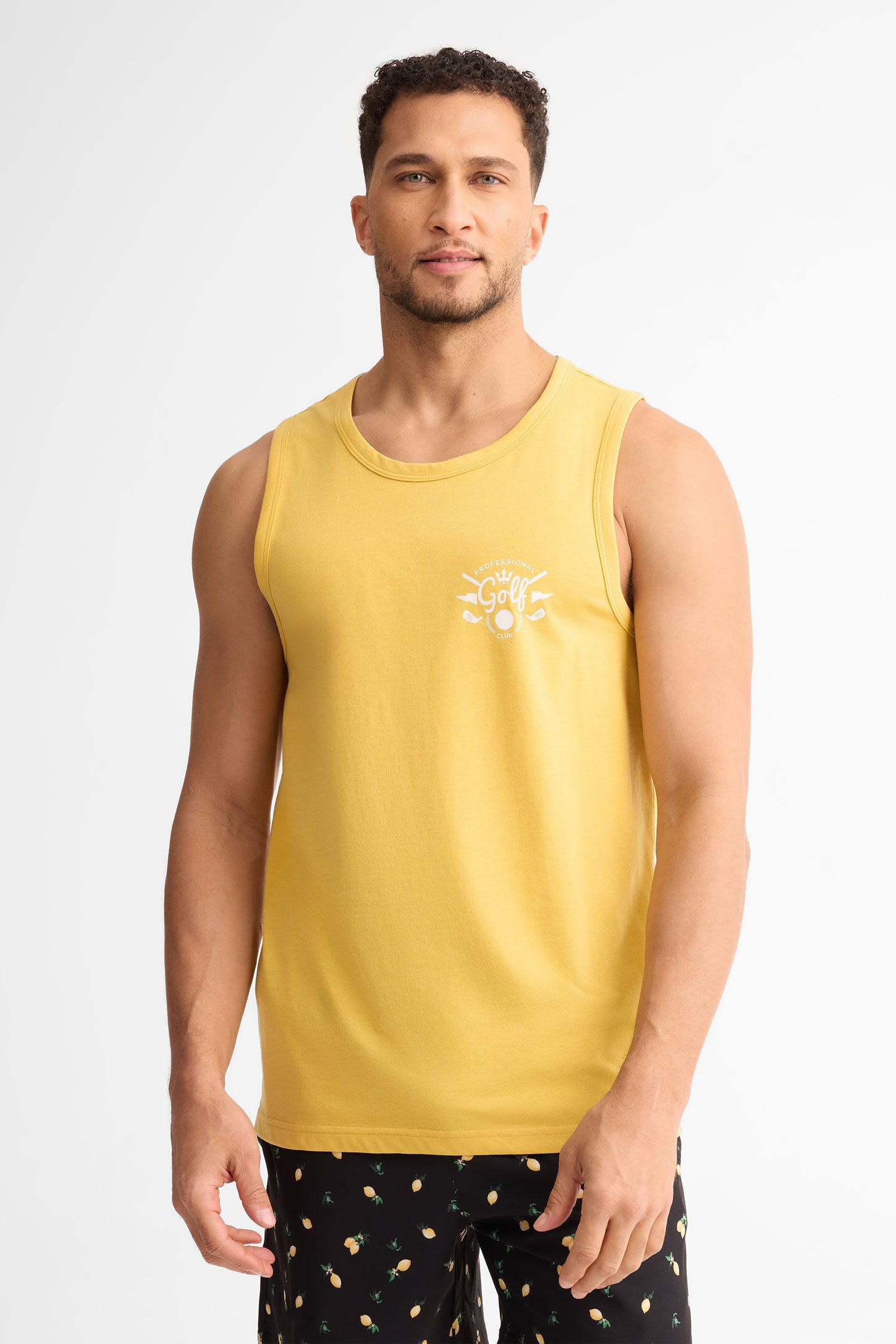 Camisole col rond coton, 2/30$ - Homme && JAUNE