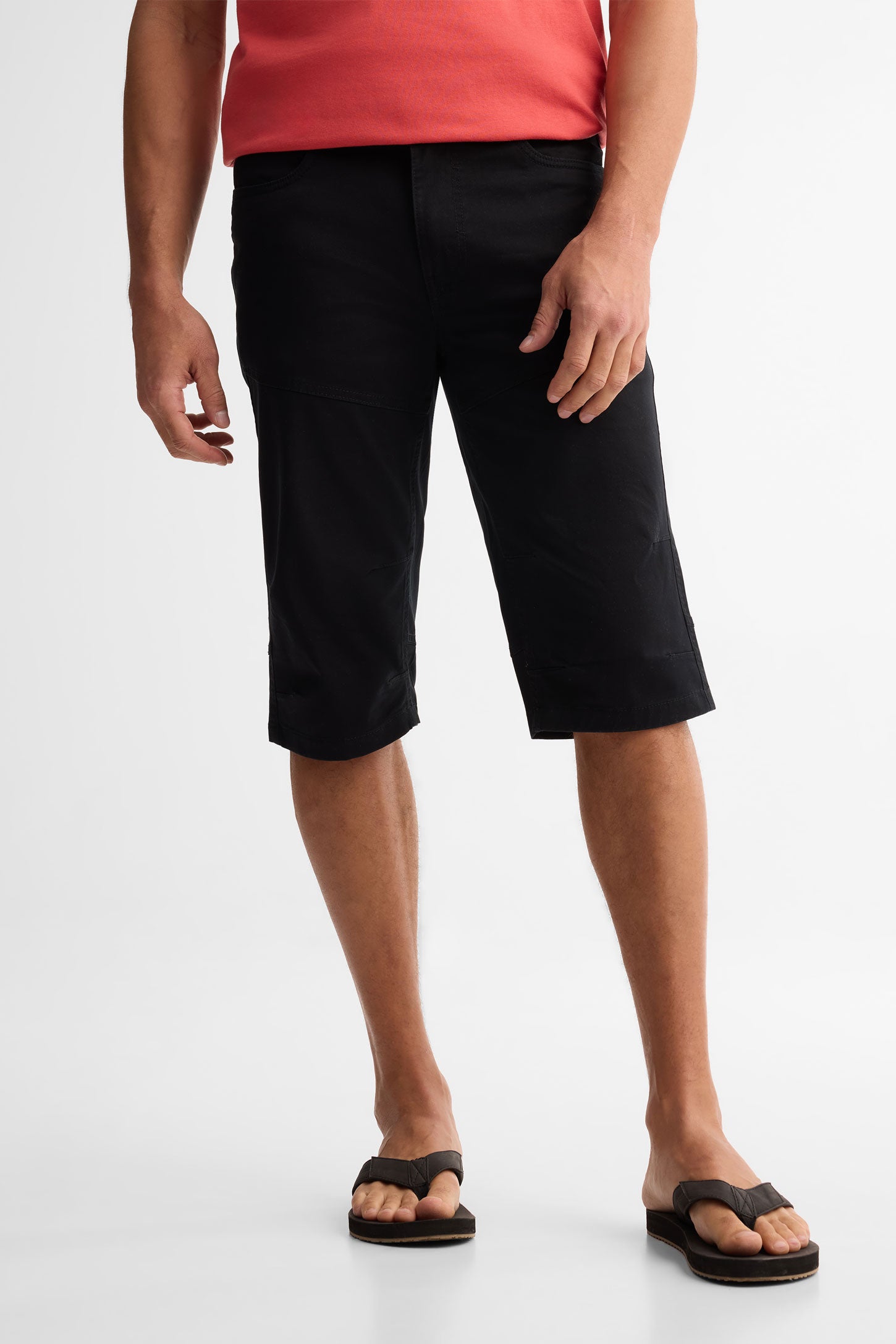 Bermuda en twill - Homme && NOIR