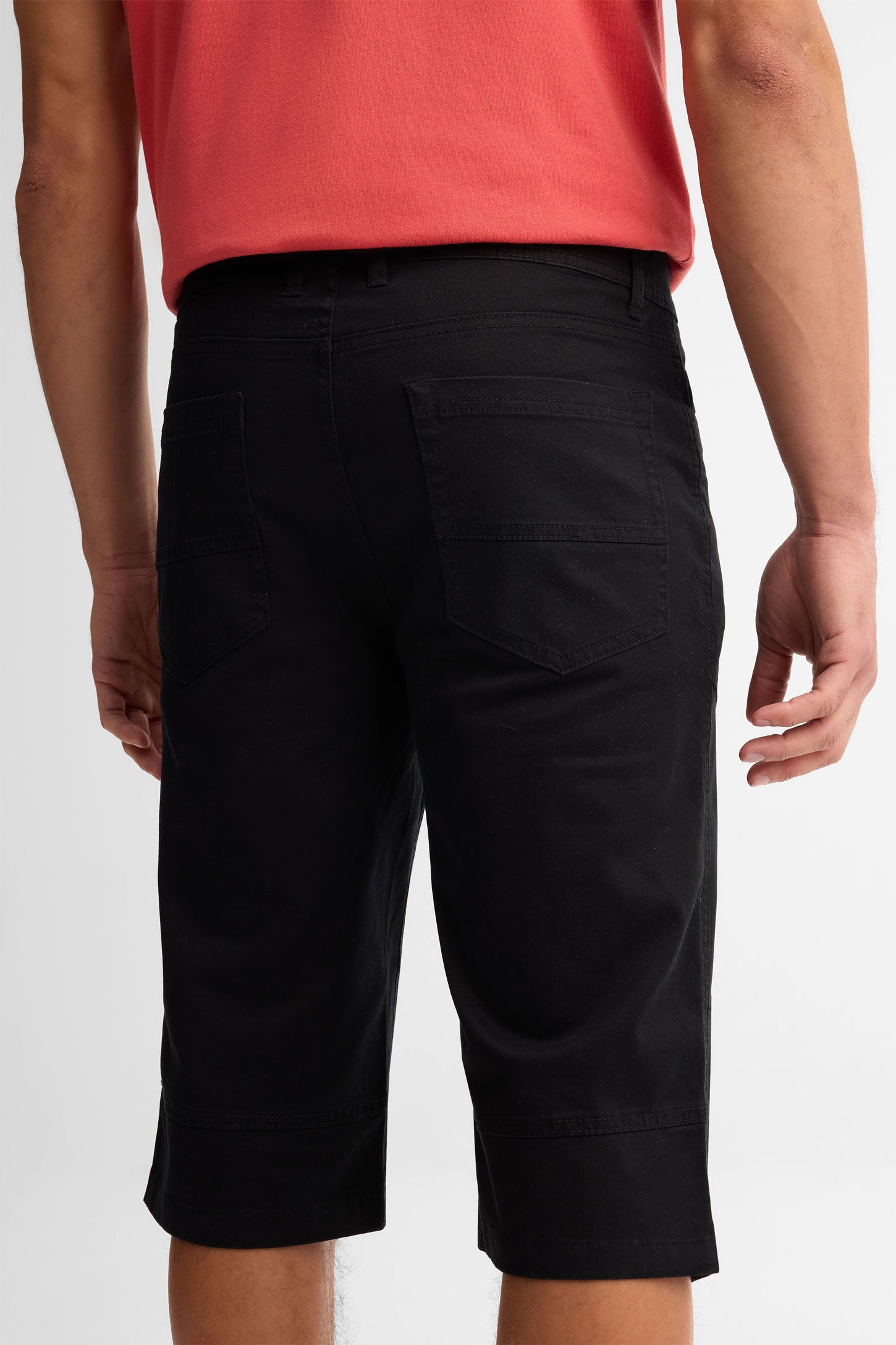 Bermuda en twill - Homme && NOIR