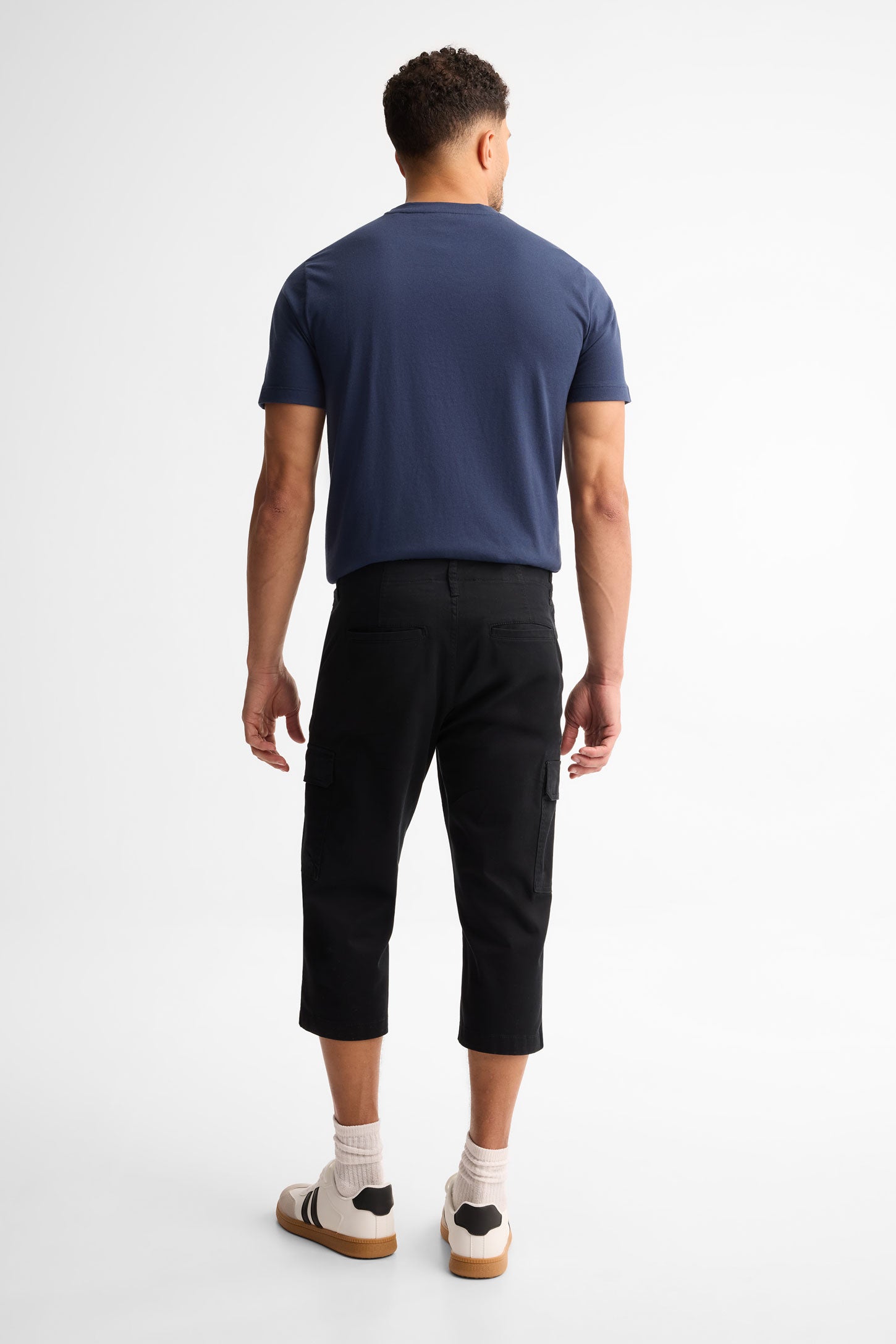 Capri cargo jambe droite - Homme && NOIR
