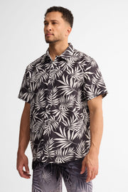 Chemise manches courtes coupe régulière - Homme && NOIR/MULTI