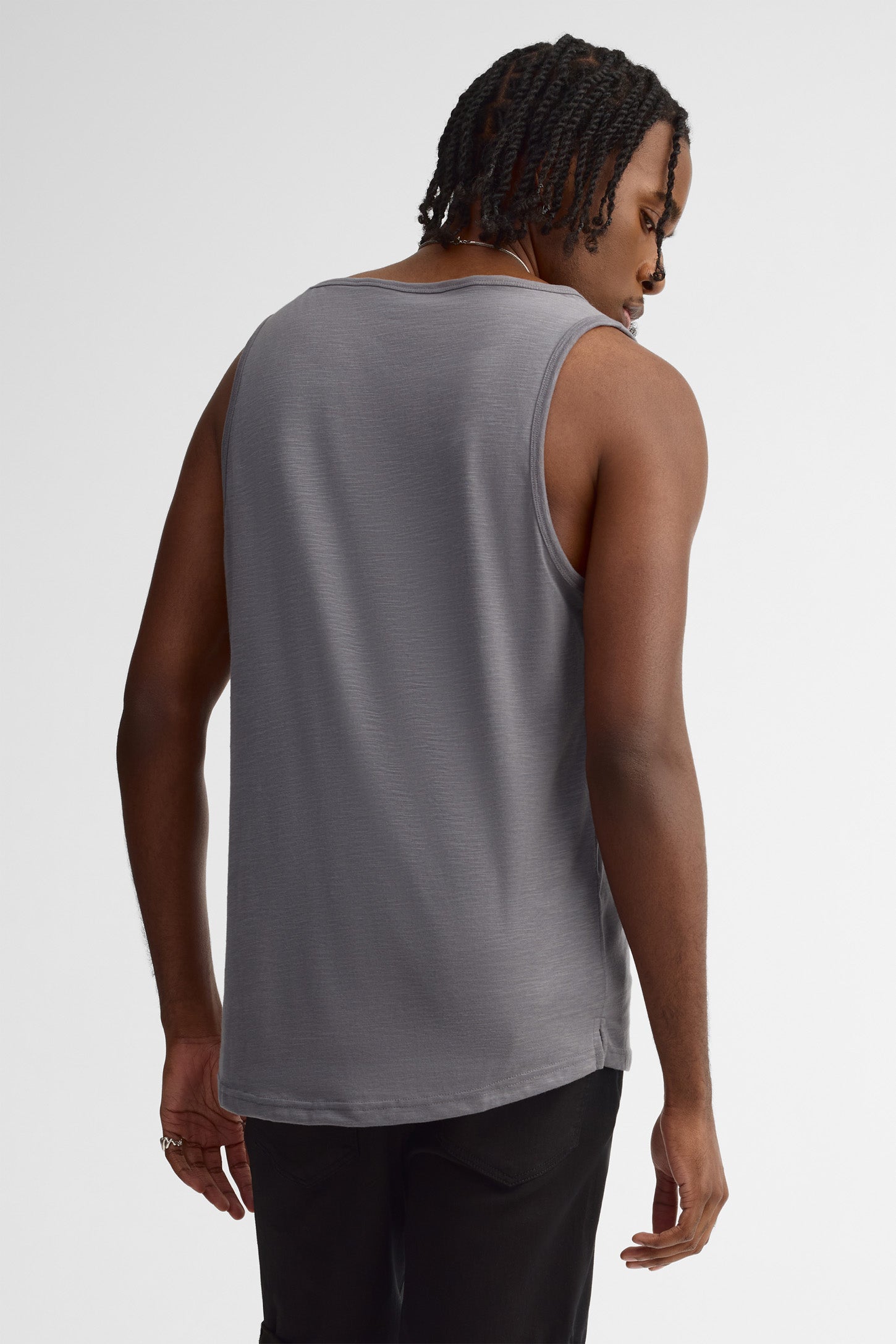 Camisole coupe semi-ajustée coton - Homme && GRIS MULTI