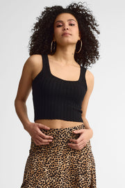 Camisole en tricot - Femme && NOIR