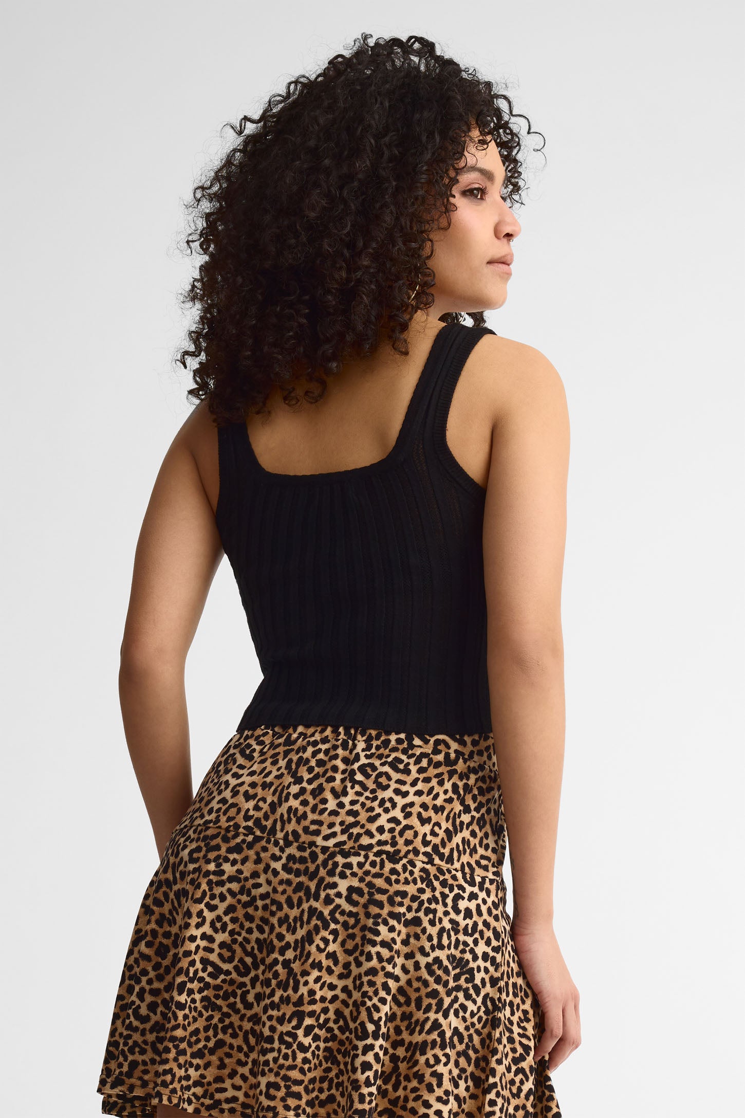 Camisole en tricot - Femme && NOIR