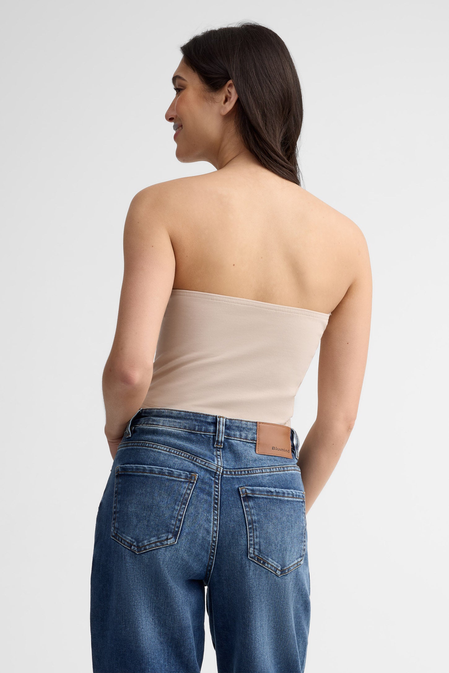 Camisole tube coton - Femme && BEIGE