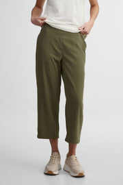 Capri jambe large - Femme && KAKI