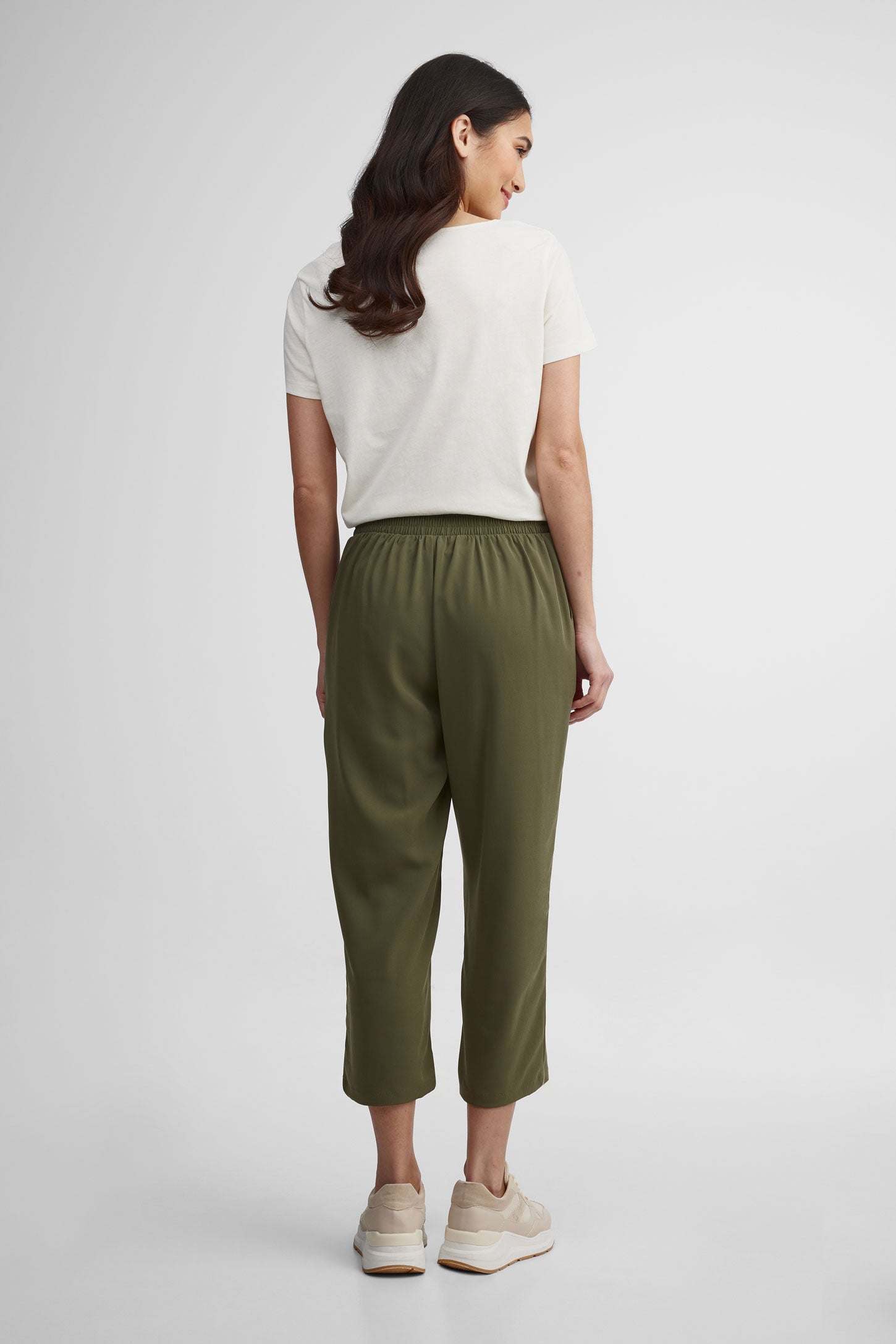 Capri jambe large - Femme && KAKI