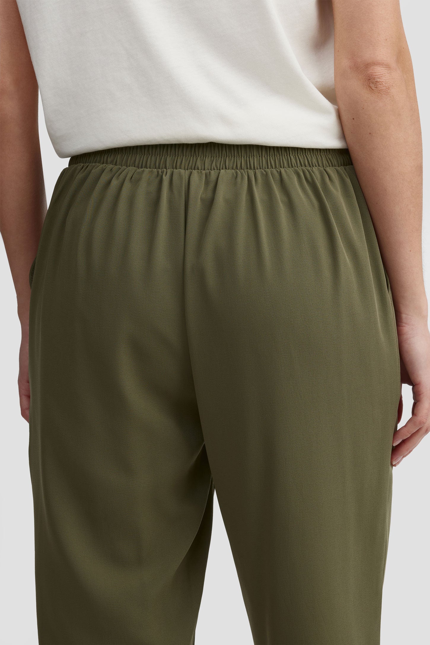 Capri jambe large - Femme && KAKI
