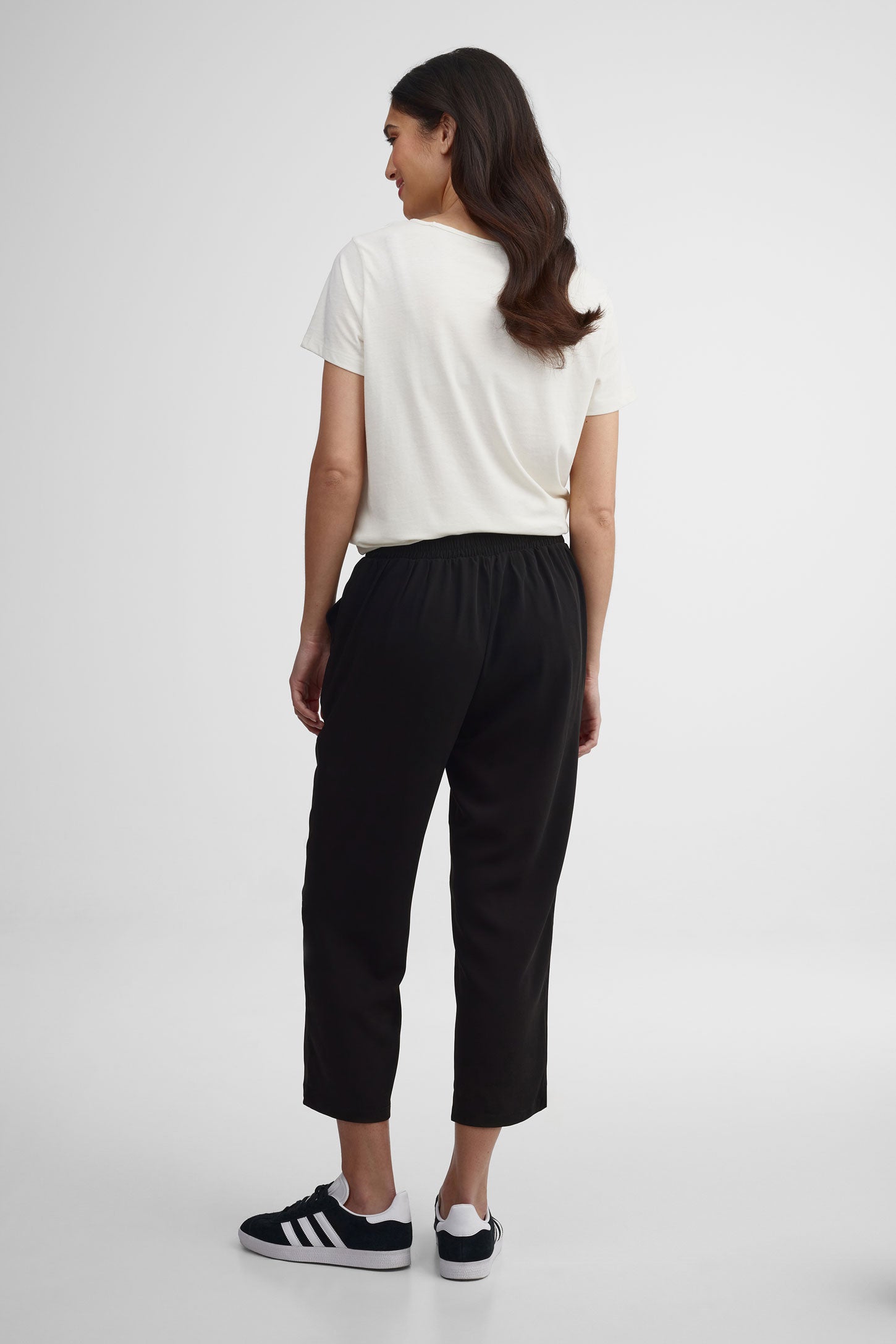Capri jambe large - Femme && NOIR