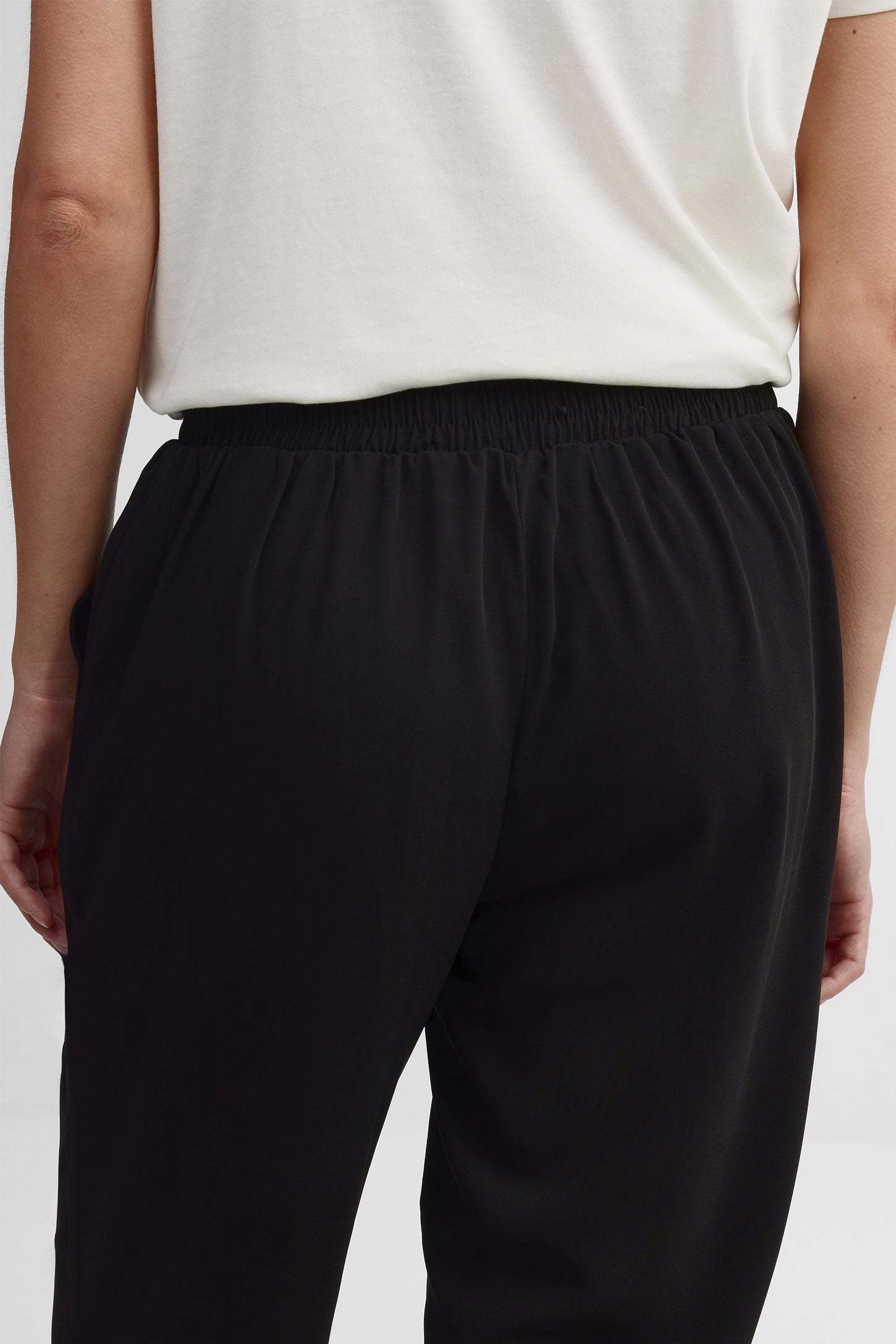 Capri jambe large - Femme && NOIR