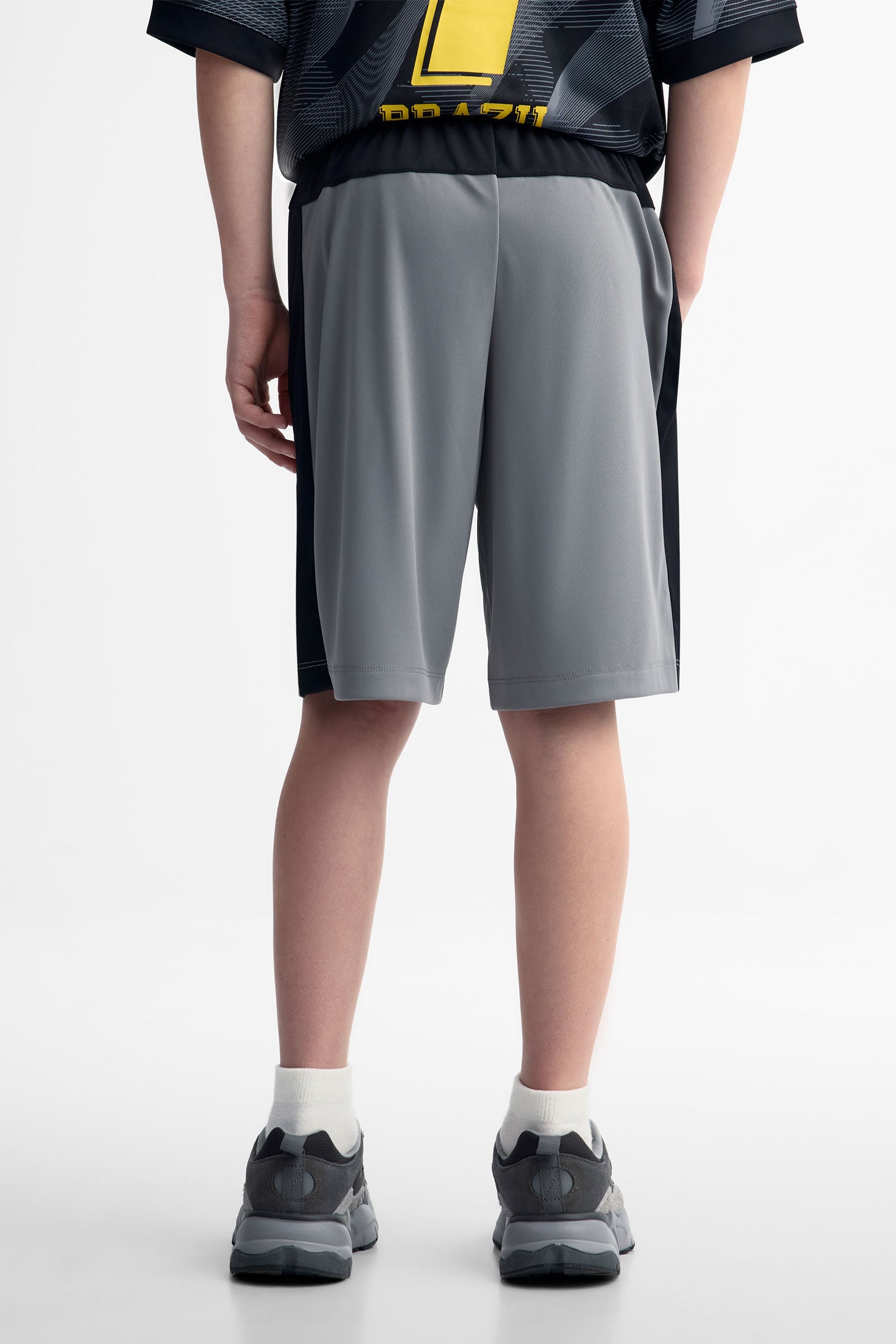 Short taille élastique - Ado garçon && GRIS