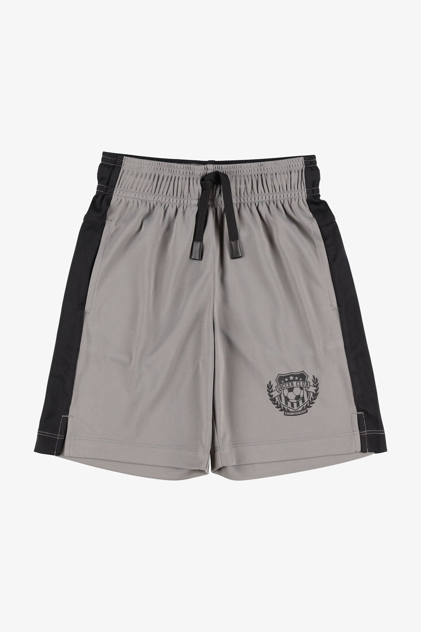 Short taille élastique athlétique - Enfant garçon && GRIS