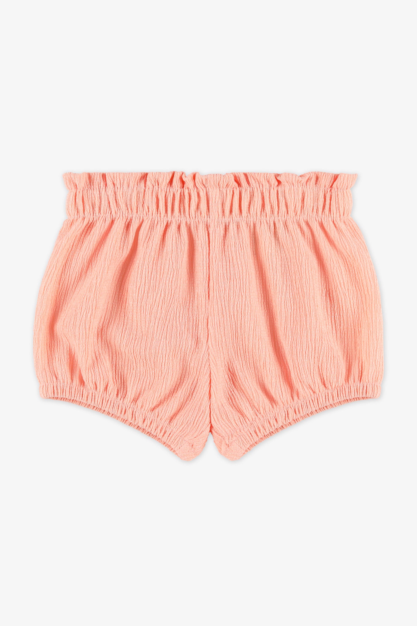 Short bloomer ''paperbag'', 2T-3T - Bébé fille && ROSE