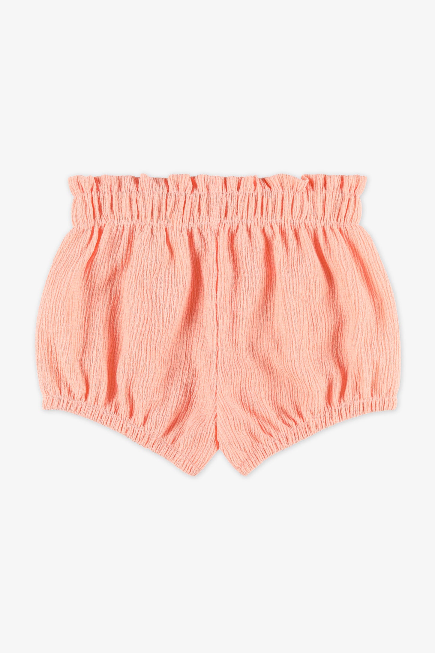 Short bloomer ''paperbag'', 2T-3T - Bébé fille && ROSE